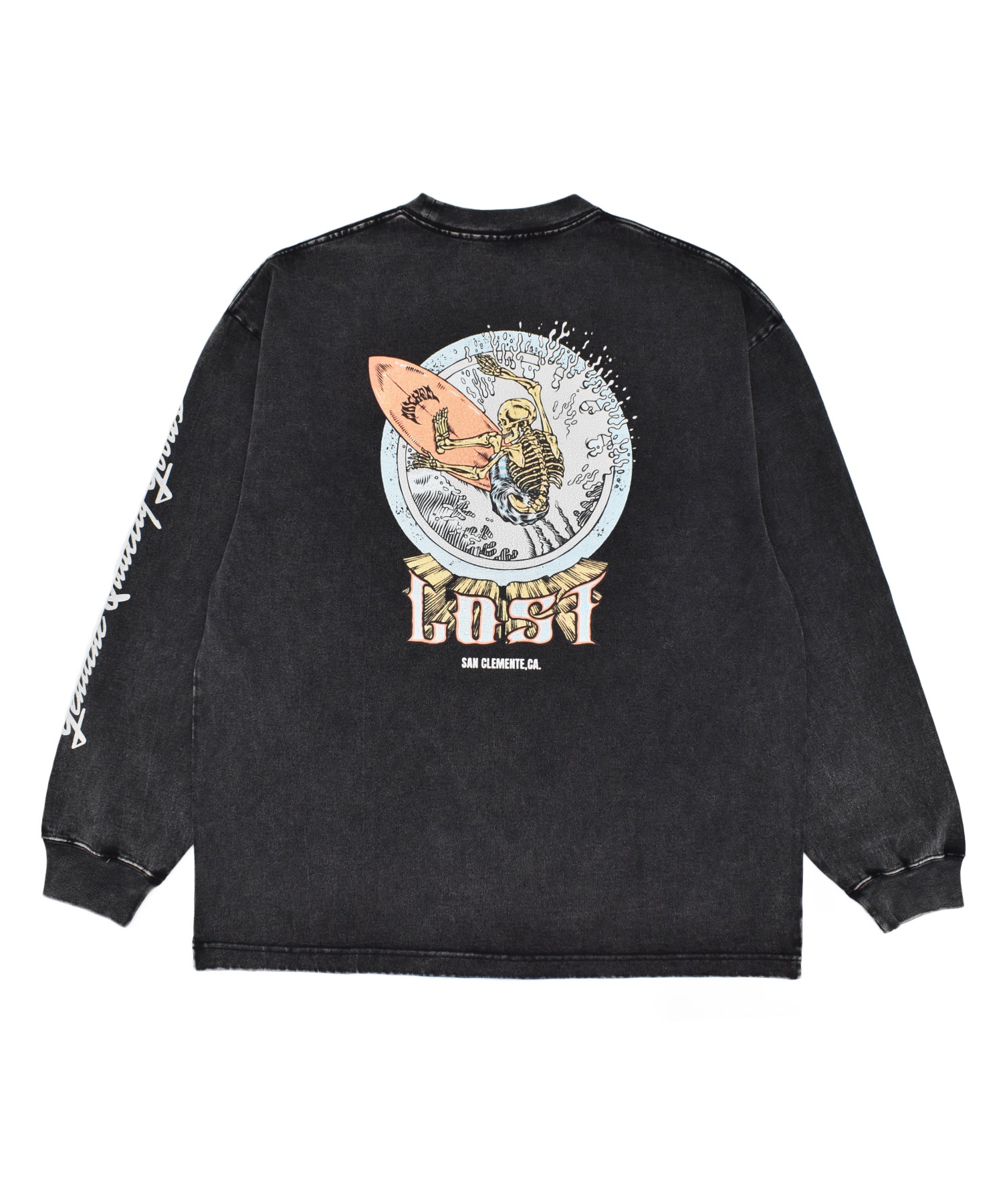 LOST ロスト 長袖 Tシャツ ロンT メンズ バックプリント AXIS LS TEE