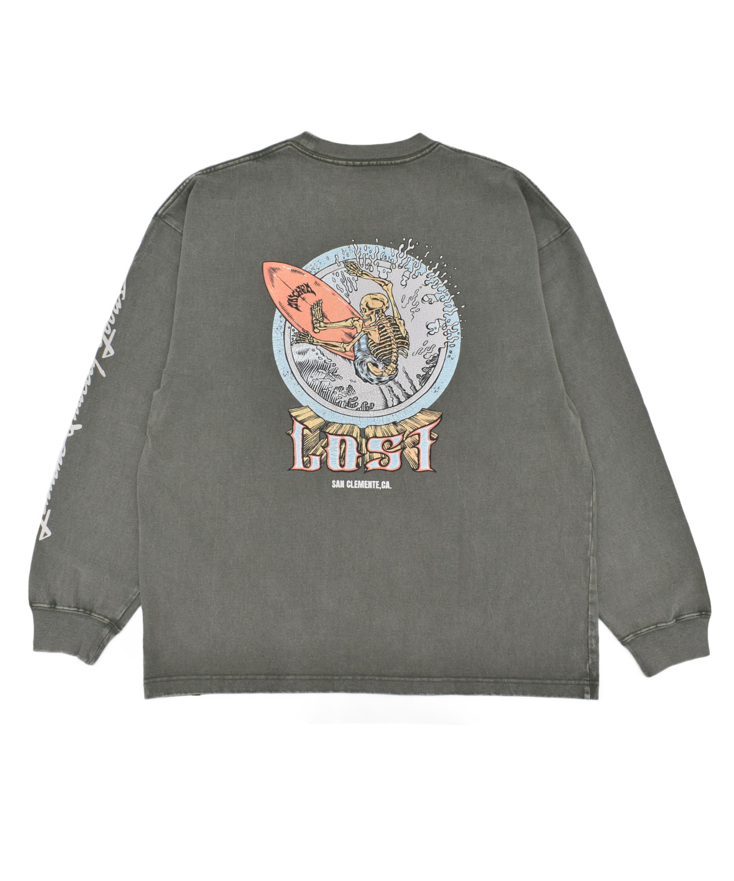 LOST ロスト 長袖 Tシャツ ロンT メンズ バックプリント AXIS LS TEE