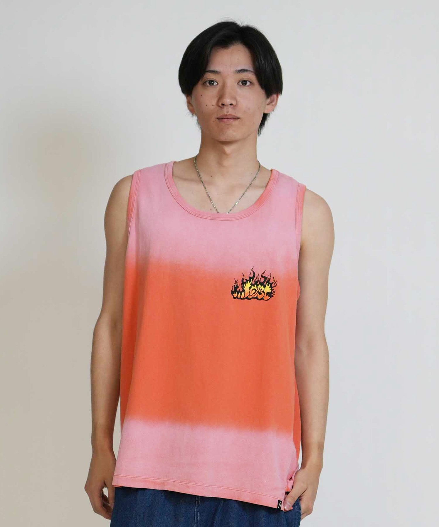 LOST ロスト タンクトップ メンズ バックプリント FLAME LAM TANK LM6S