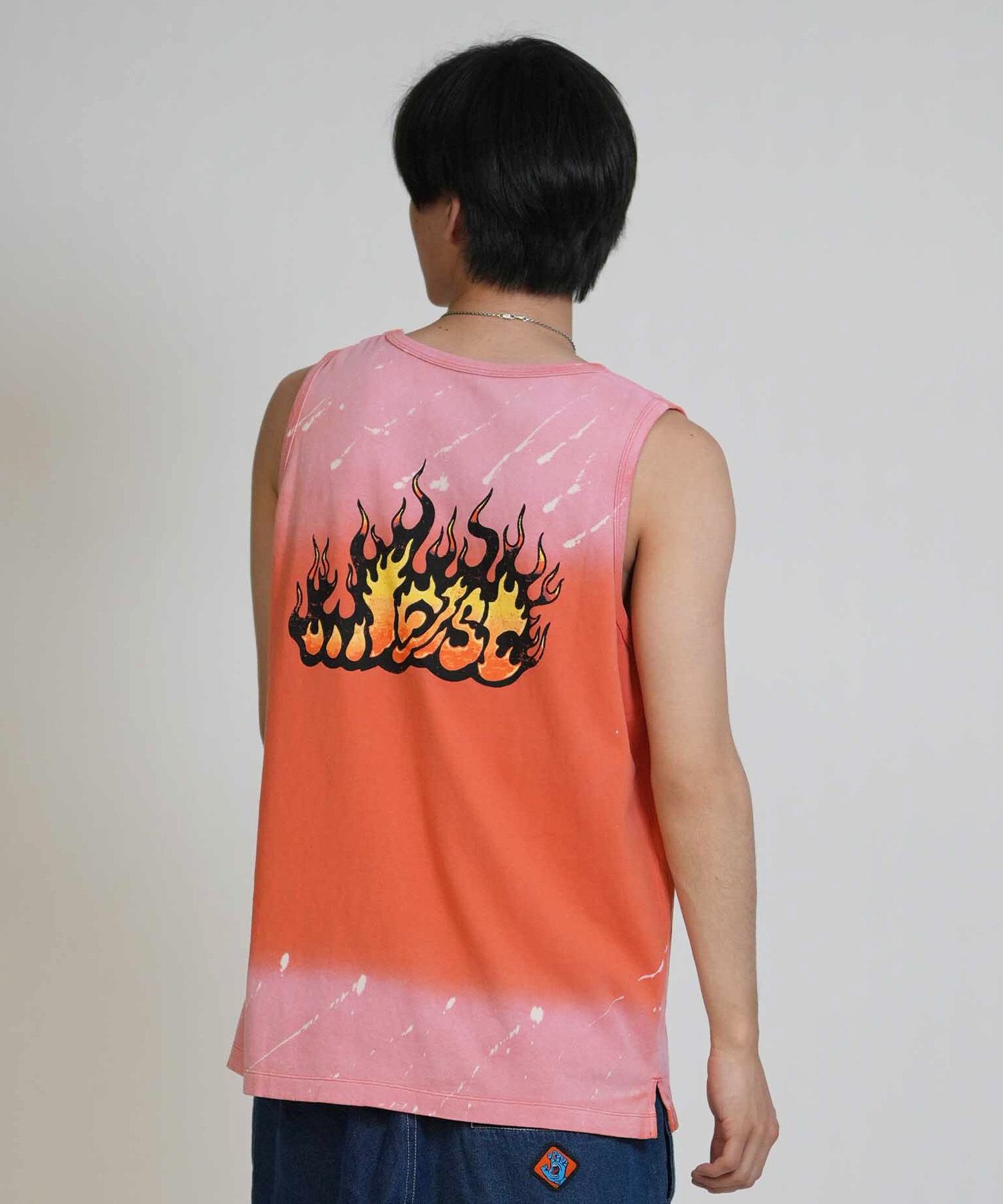 LOST ロスト タンクトップ メンズ バックプリント FLAME LAM TANK LM6S
