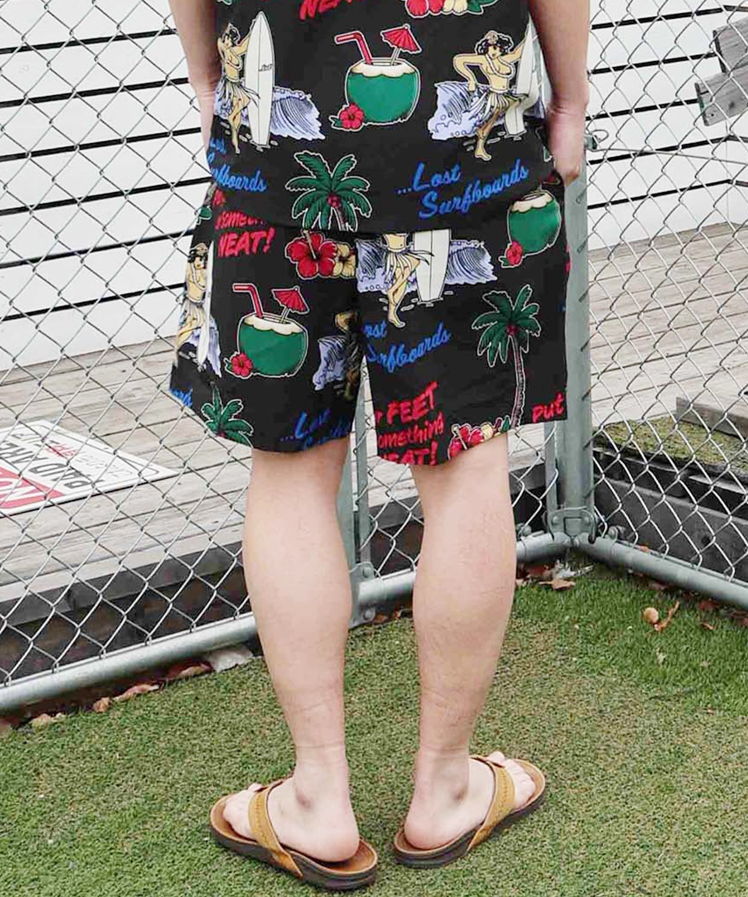 LOST ロスト ハーフパンツ ショートパンツ メンズ ショーツ 総柄