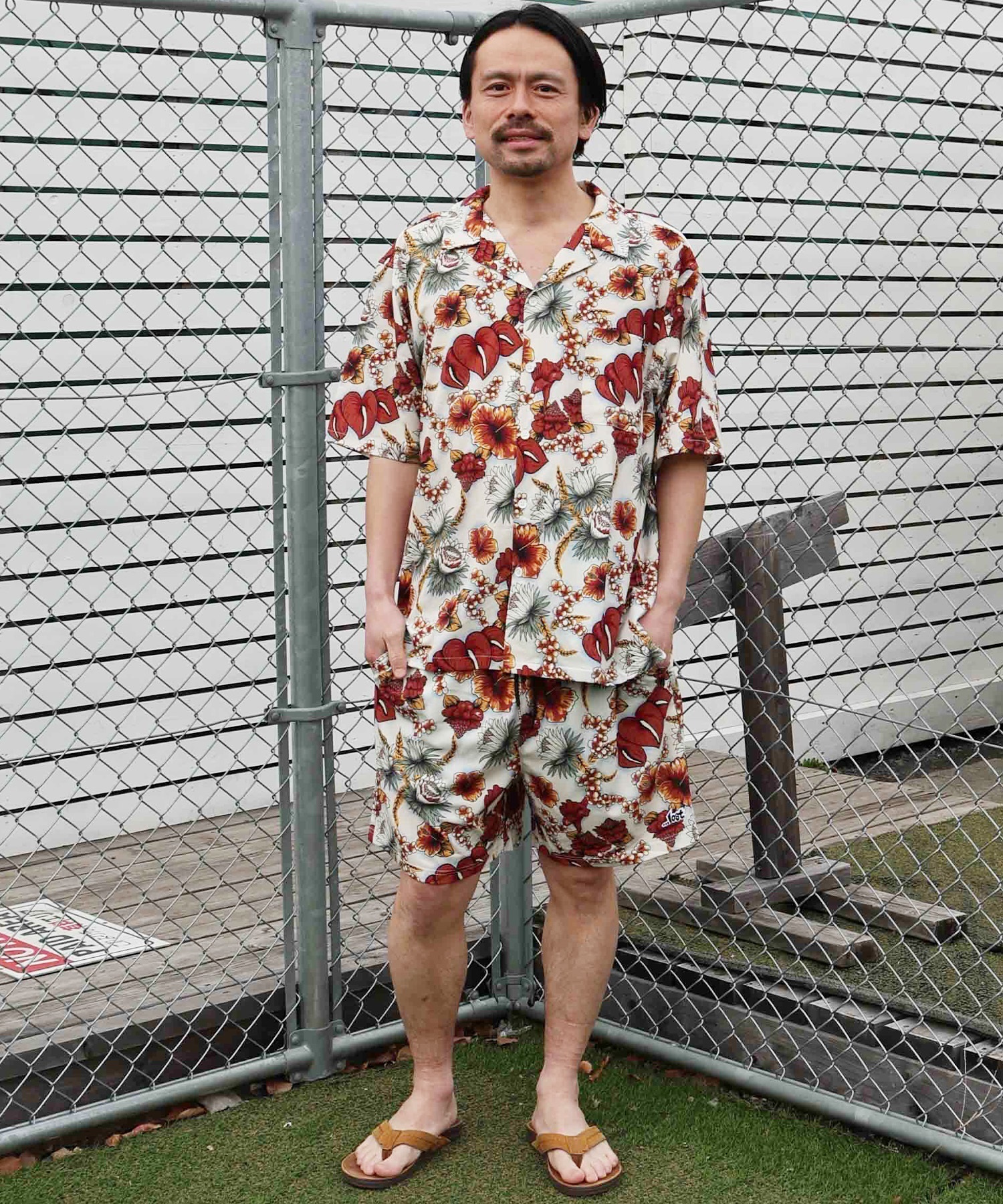 LOST ロスト ハーフパンツ ショートパンツ メンズ ショーツ 総柄
