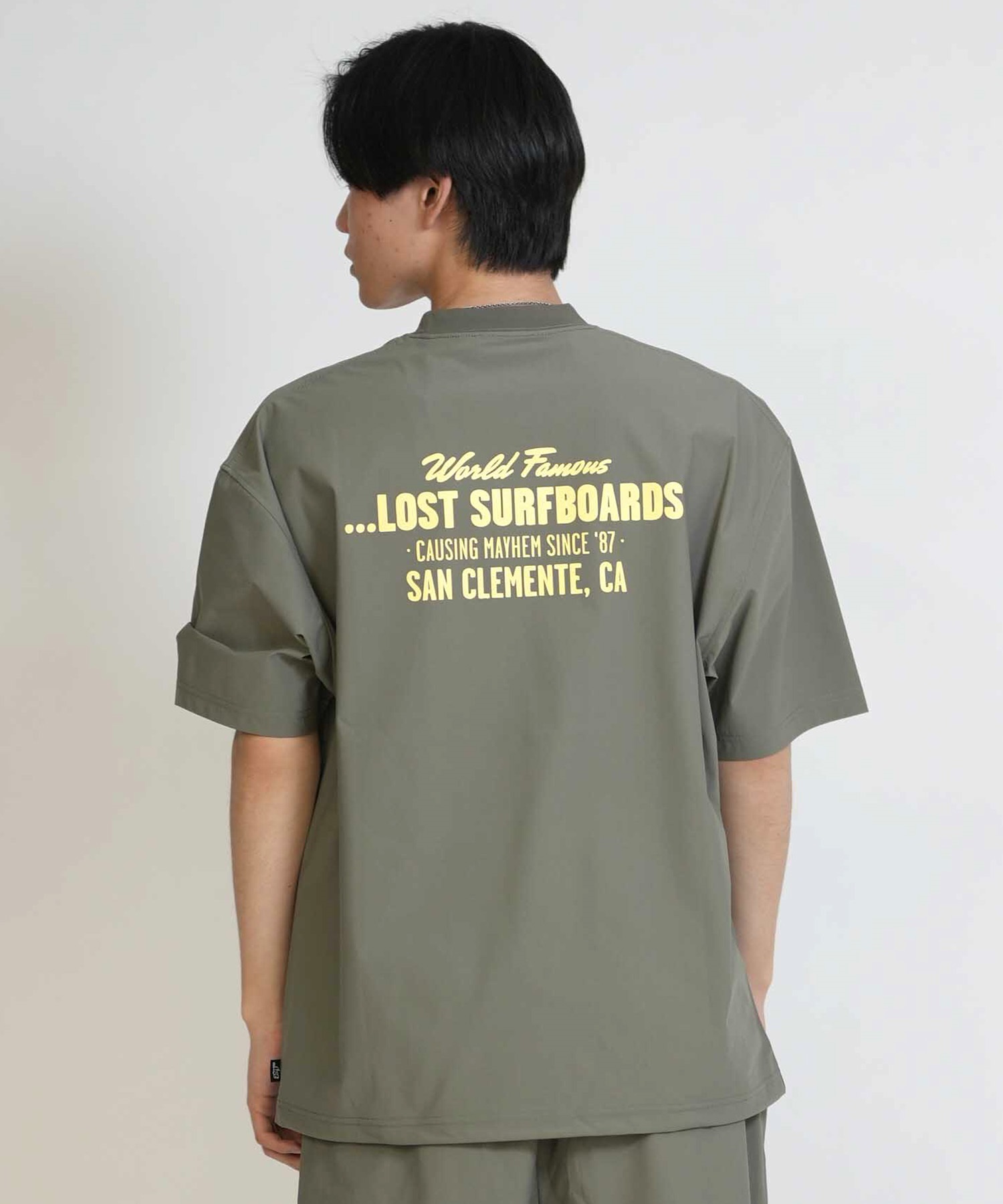 LOST ロスト 水着 ラッシュガード 半袖 Tシャツ メンズ UVカット 吸汗