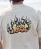 LOST ロスト 水着 ラッシュガード メンズ 半袖 Tシャツ UVカット 速乾 ストレッチ 水陸両用 LM6S-4302(WHT-M)