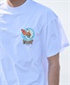 LOST ロスト 水着 ラッシュガード メンズ 半袖 Tシャツ UVカット 速乾 ストレッチ 水陸両用 LM6S-4305(WHT-M)