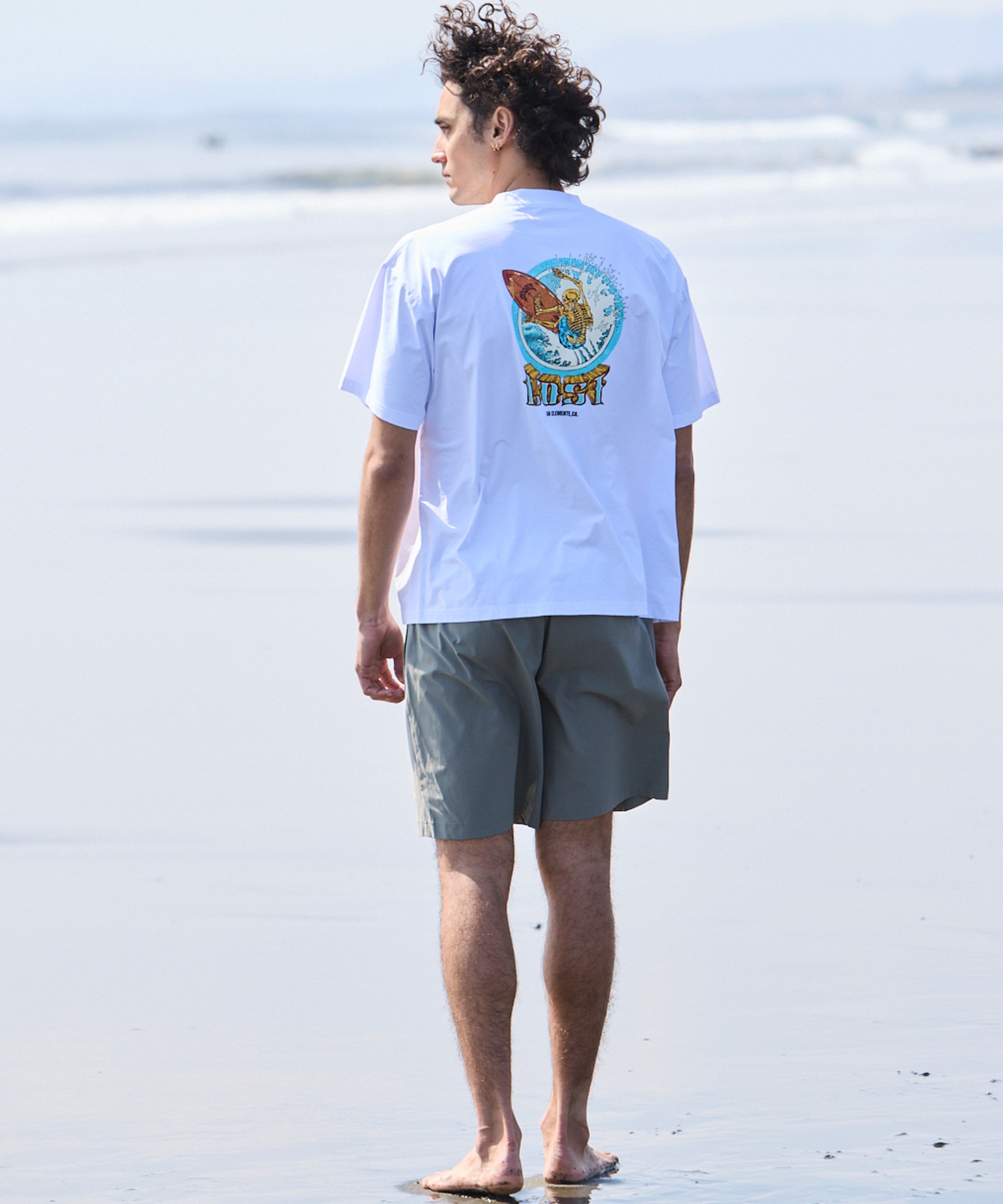 LOST ロスト 水着 ラッシュガード メンズ 半袖 Tシャツ UVカット 速乾