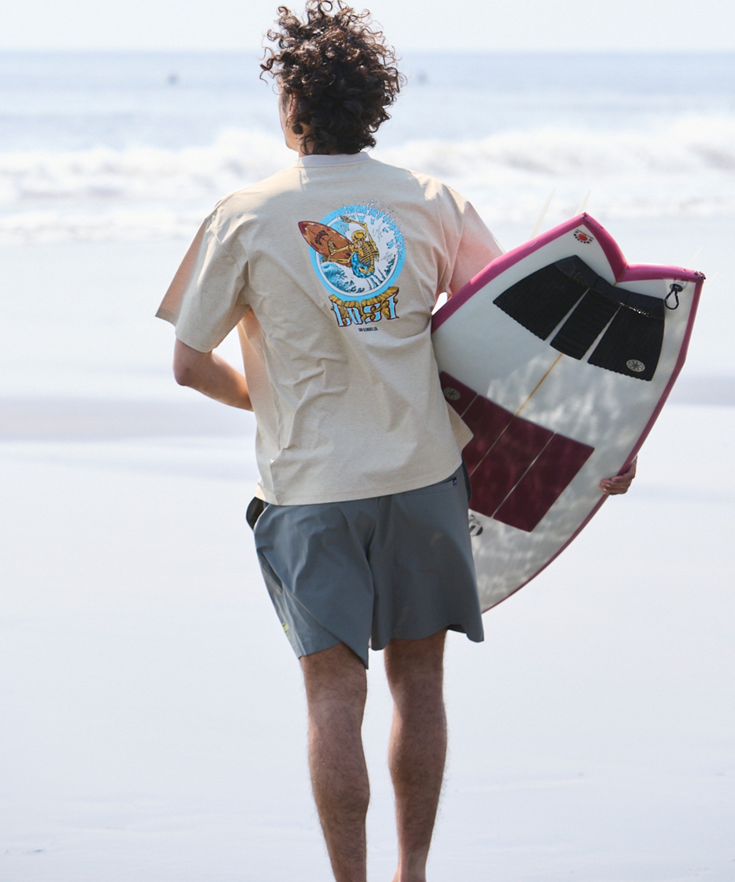 水着・ラッシュガード naluto trunks Hollywood to malibu LOST ロスト 水着 ラッシュガード メンズ 半袖 Tシャツ UVカット 速乾