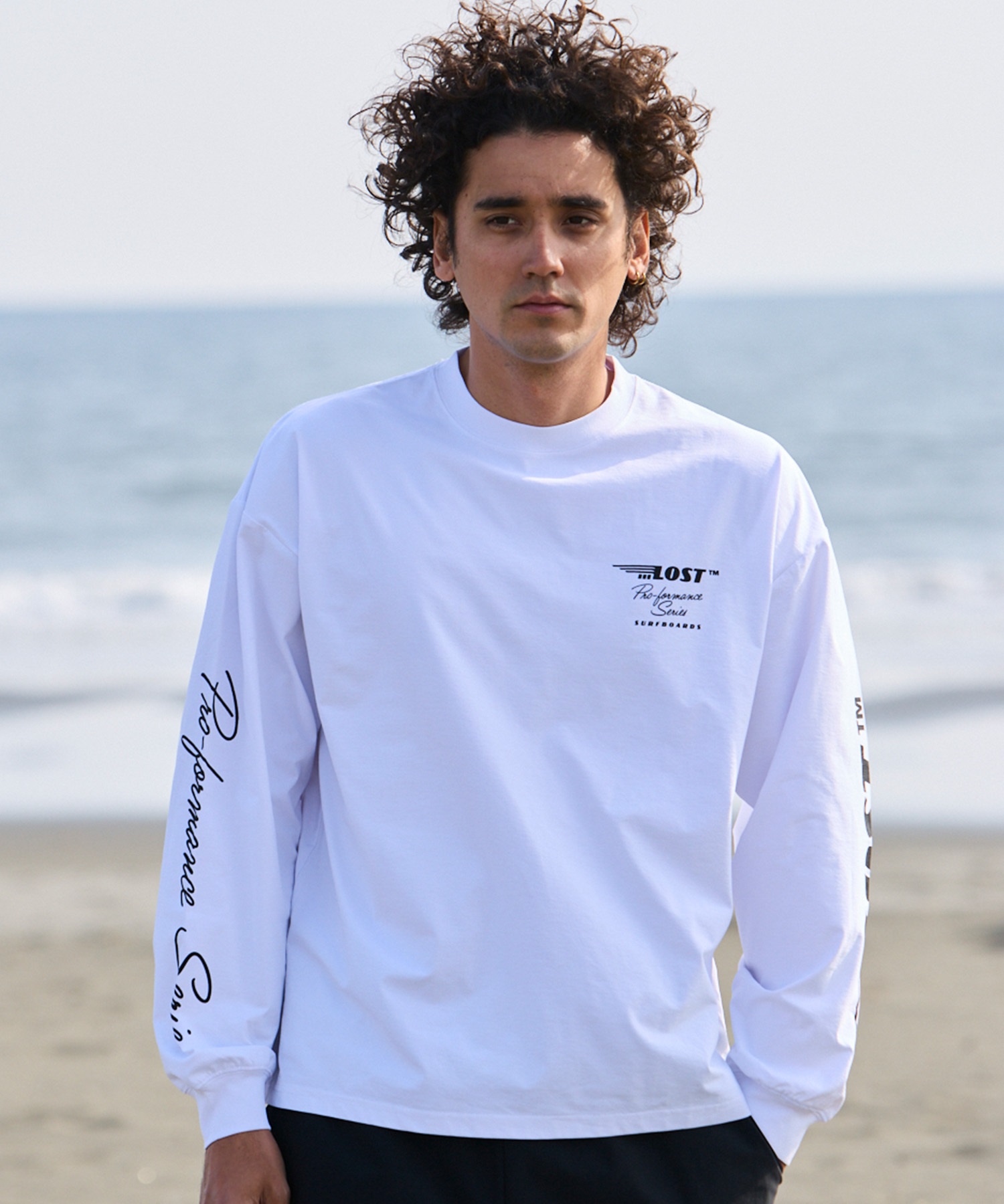 LOST ロスト 水着 ラッシュガード メンズ 長袖 Tシャツ ロンT UVカット