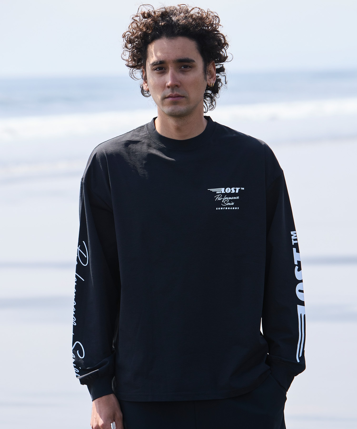 MOON SUITS LOG RAP ロングスリーブTシャツ ラッシュガード Moon Drift
