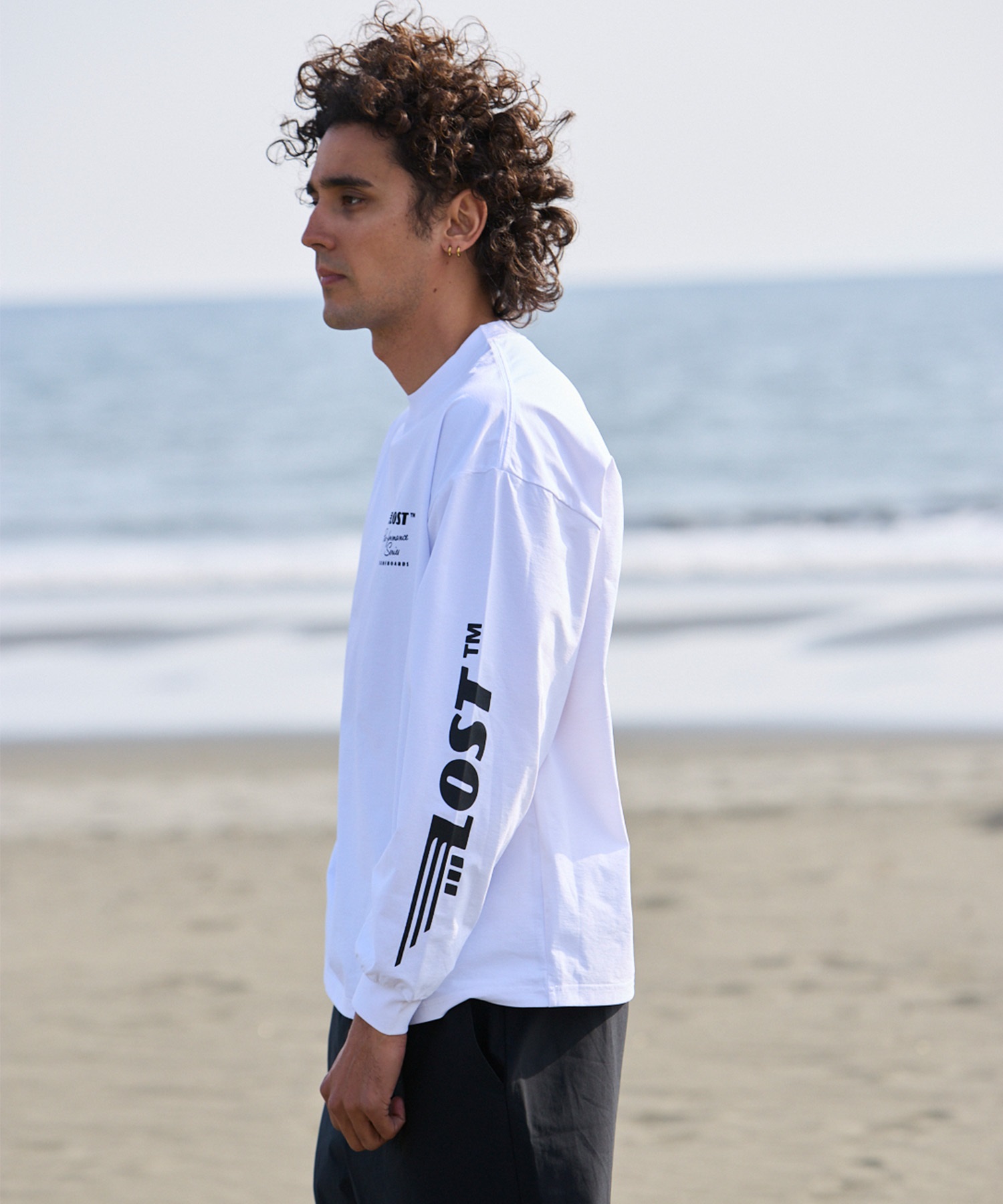 LOST ロスト 水着 ラッシュガード メンズ 長袖 Tシャツ ロンT UVカット