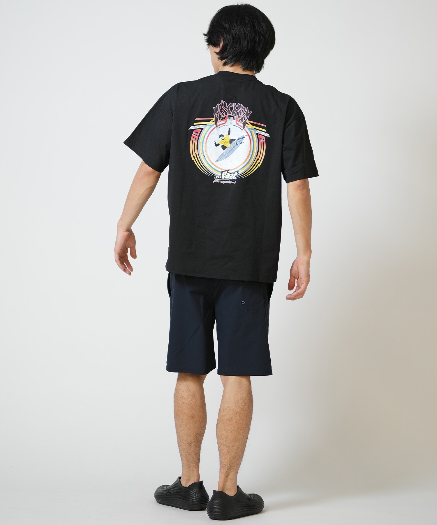 lost ロスト 水着 ラッシュガード 半袖 Tシャツ メンズ UVカット