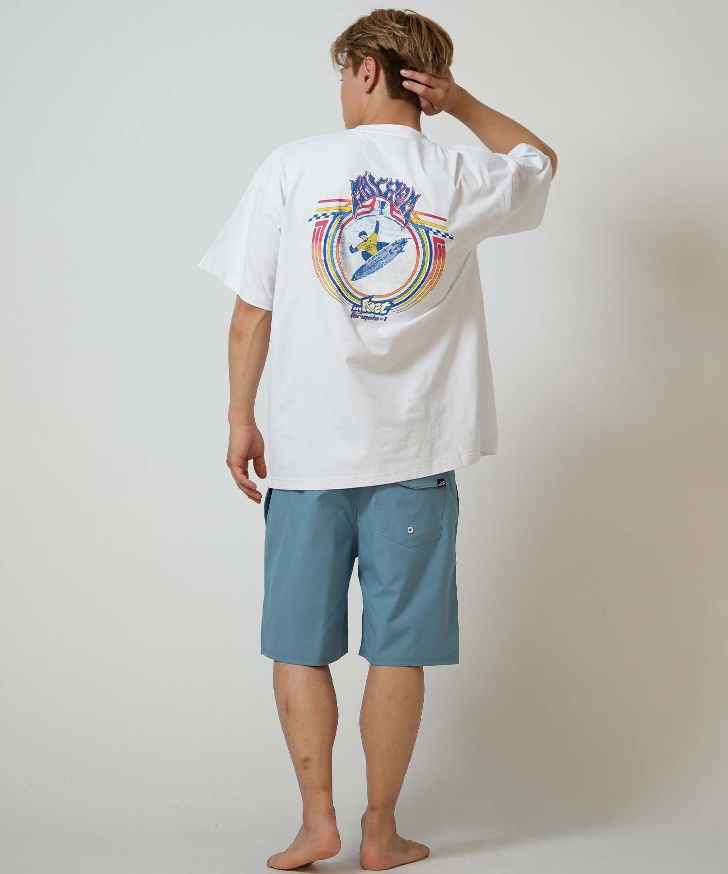 lost ロスト 水着 ラッシュガード 半袖 Tシャツ メンズ UVカット