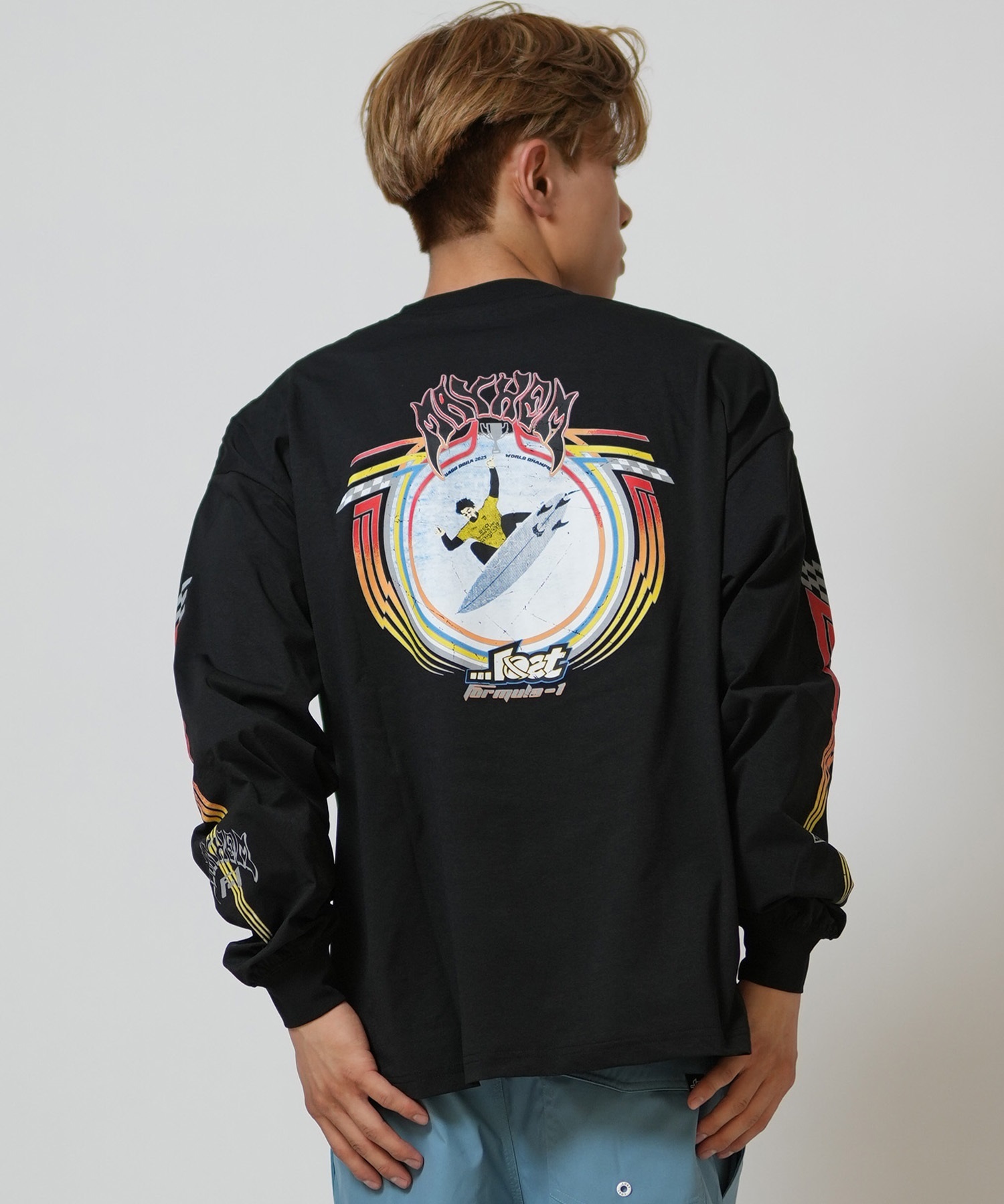 lost ロスト 水着 ラッシュガード 長袖 Tシャツ ロンT メンズ UVカット