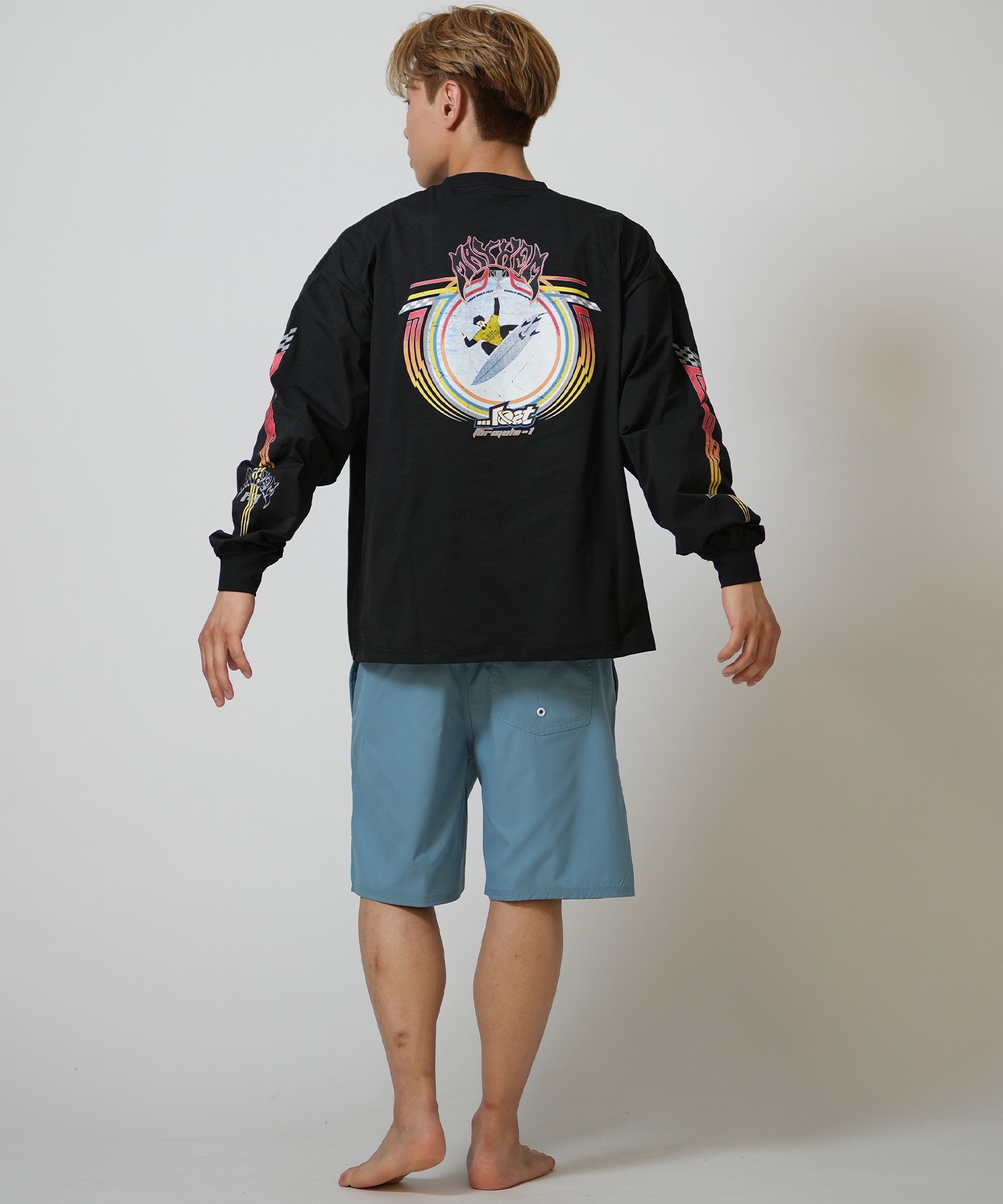 lost ロスト 水着 ラッシュガード 長袖 Tシャツ ロンT メンズ UVカット