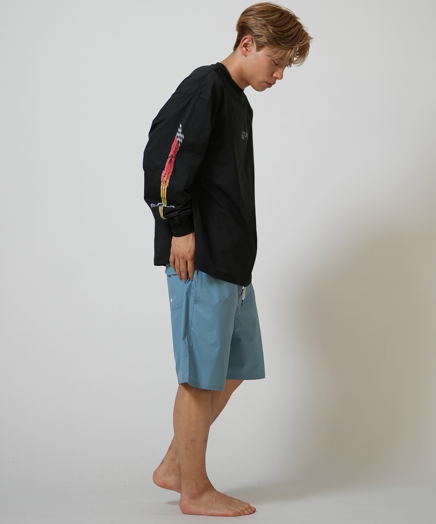 lost ロスト 水着 ラッシュガード 長袖 Tシャツ ロンT メンズ UVカット