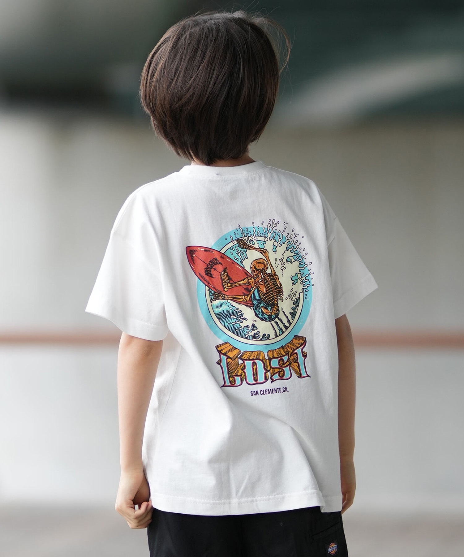 lost ロスト 半袖 Tシャツ キッズ ジュニア 子供 バックプリント