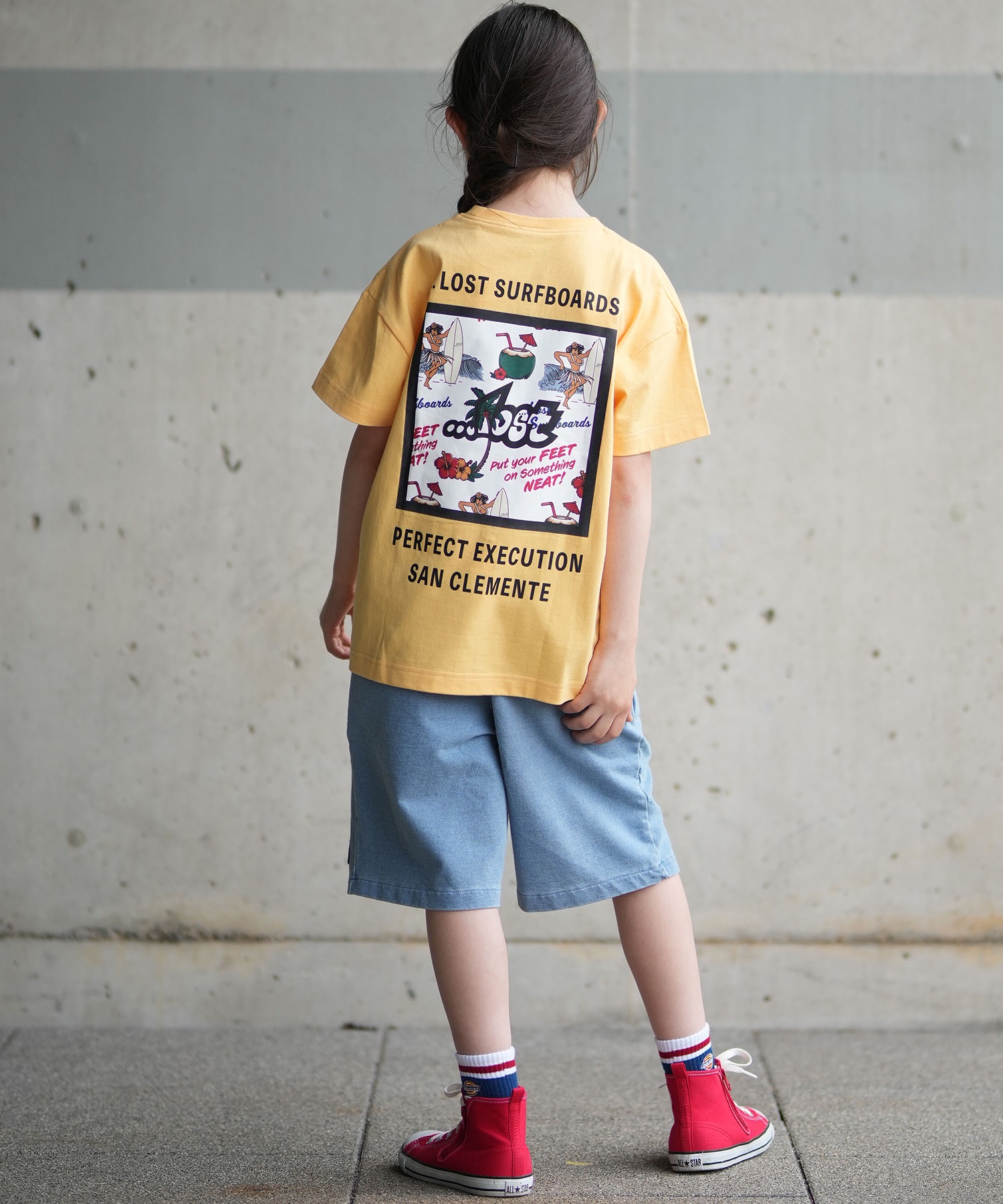 lost ロスト 半袖 Tシャツ キッズ ジュニア 子供 バックプリント