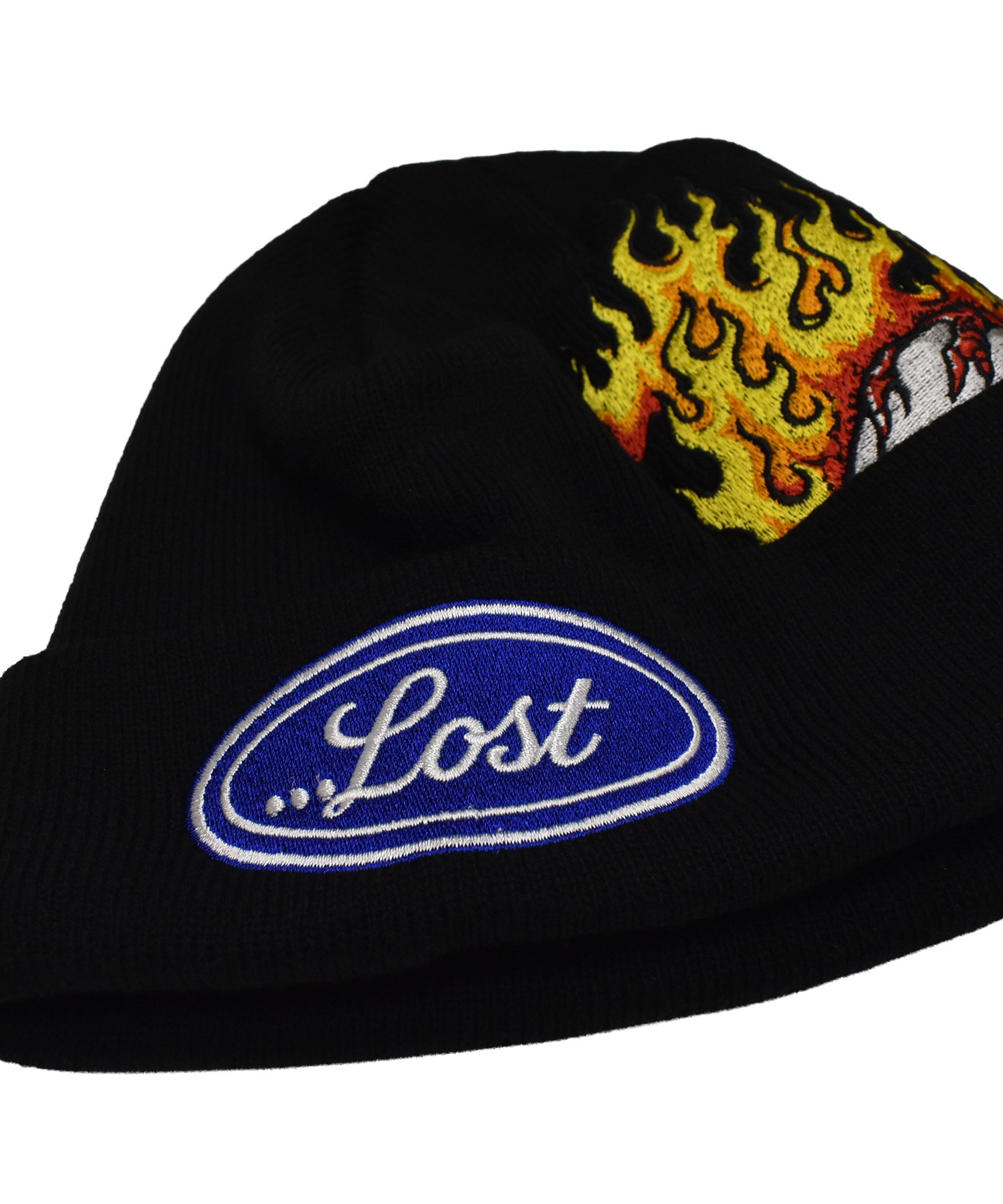 LOST ロスト ニット帽 ビーニー ニットキャップ ロゴ LOSTアイボール