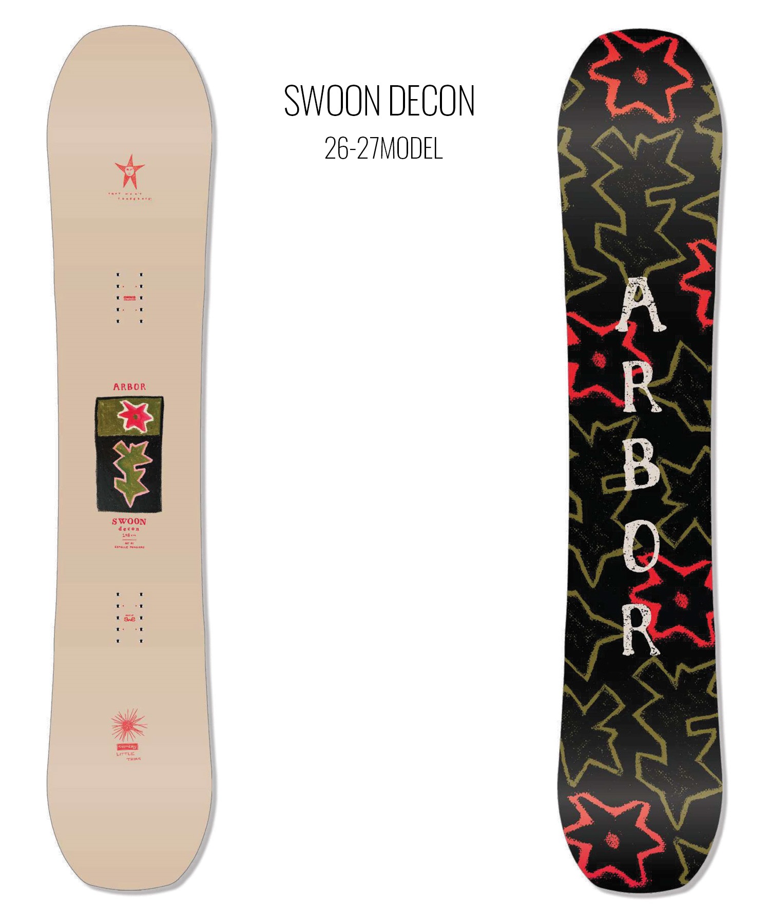 ARBOR アーバー スウォーンデコン SWOON DECON スノーボード 板 フリー