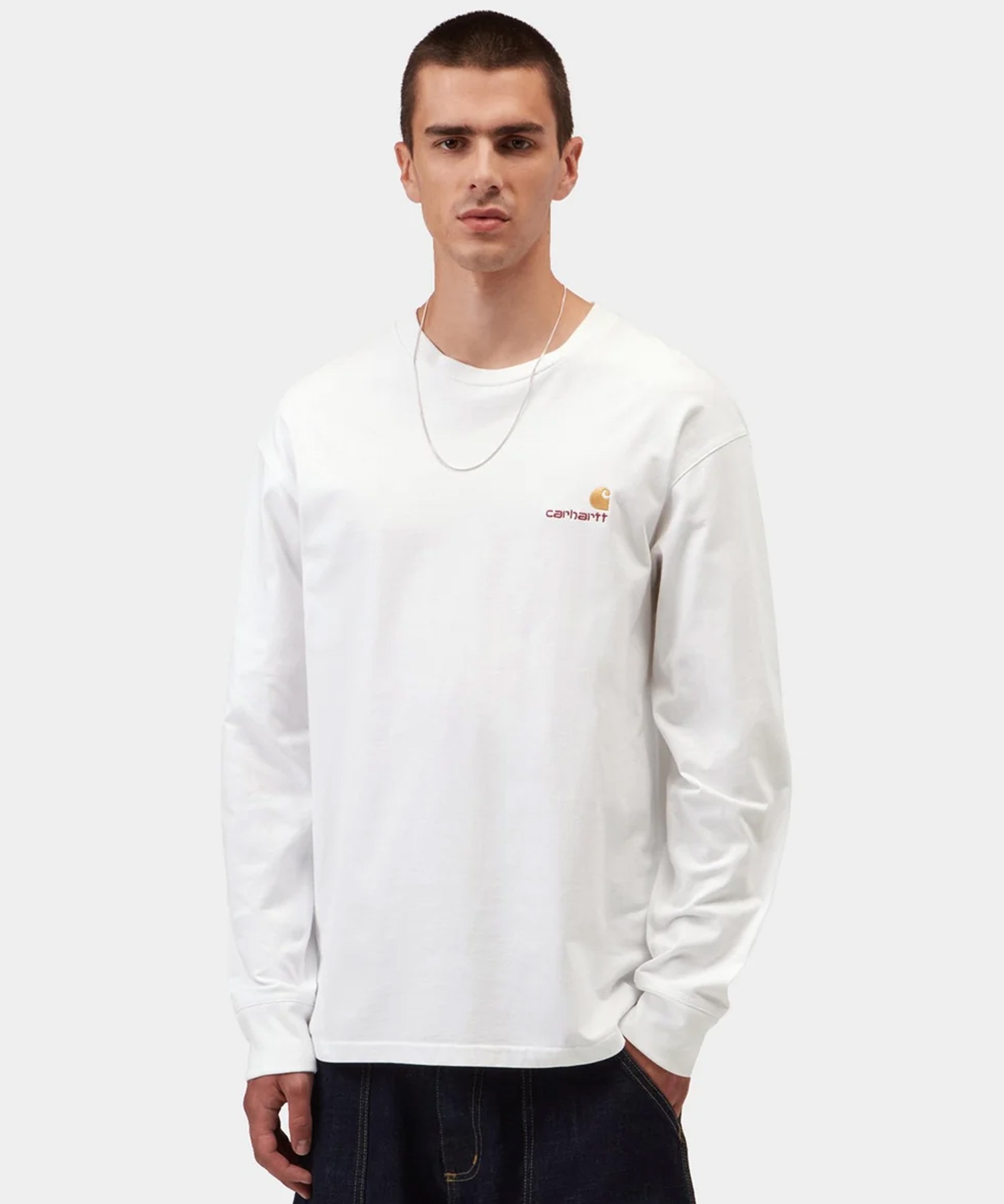 Carhartt カーハート 長袖 Tシャツ ロンT メンズ ワンポイント ロゴ