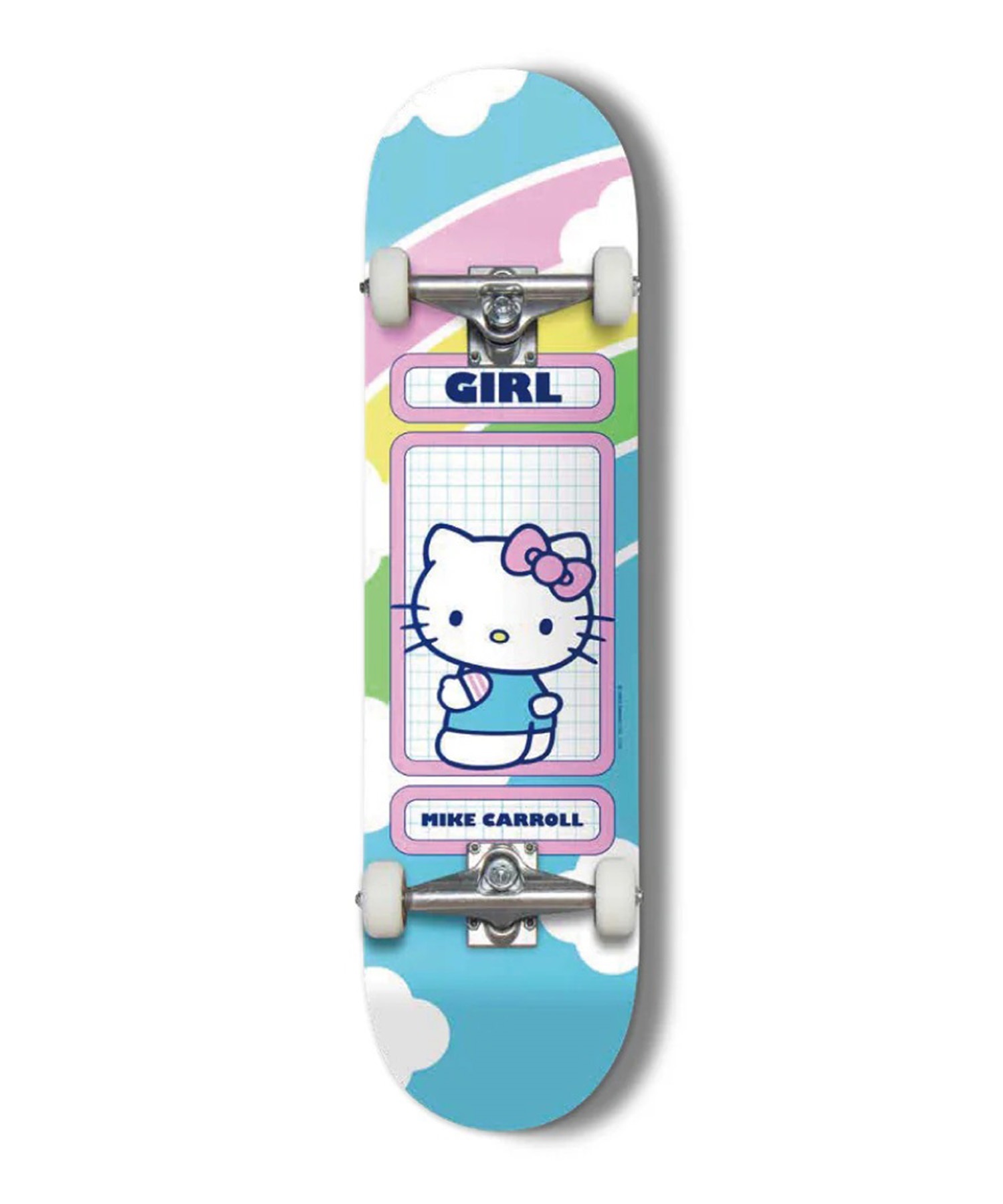 新品8インチ GIRL ハローキティ スケートボード 海外正規品 GIRL ガール スケートボード コンプリート 8.0inch MIKE CARROLL HELLO