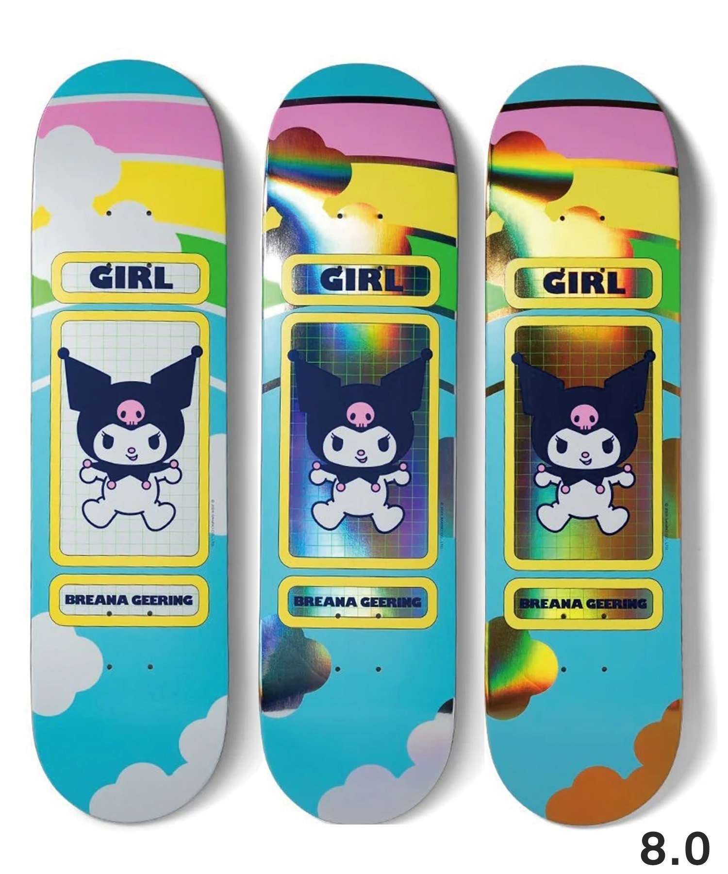 GIRL ガール スケートボード デッキ 8.0,8.25inch HELLO KITTY