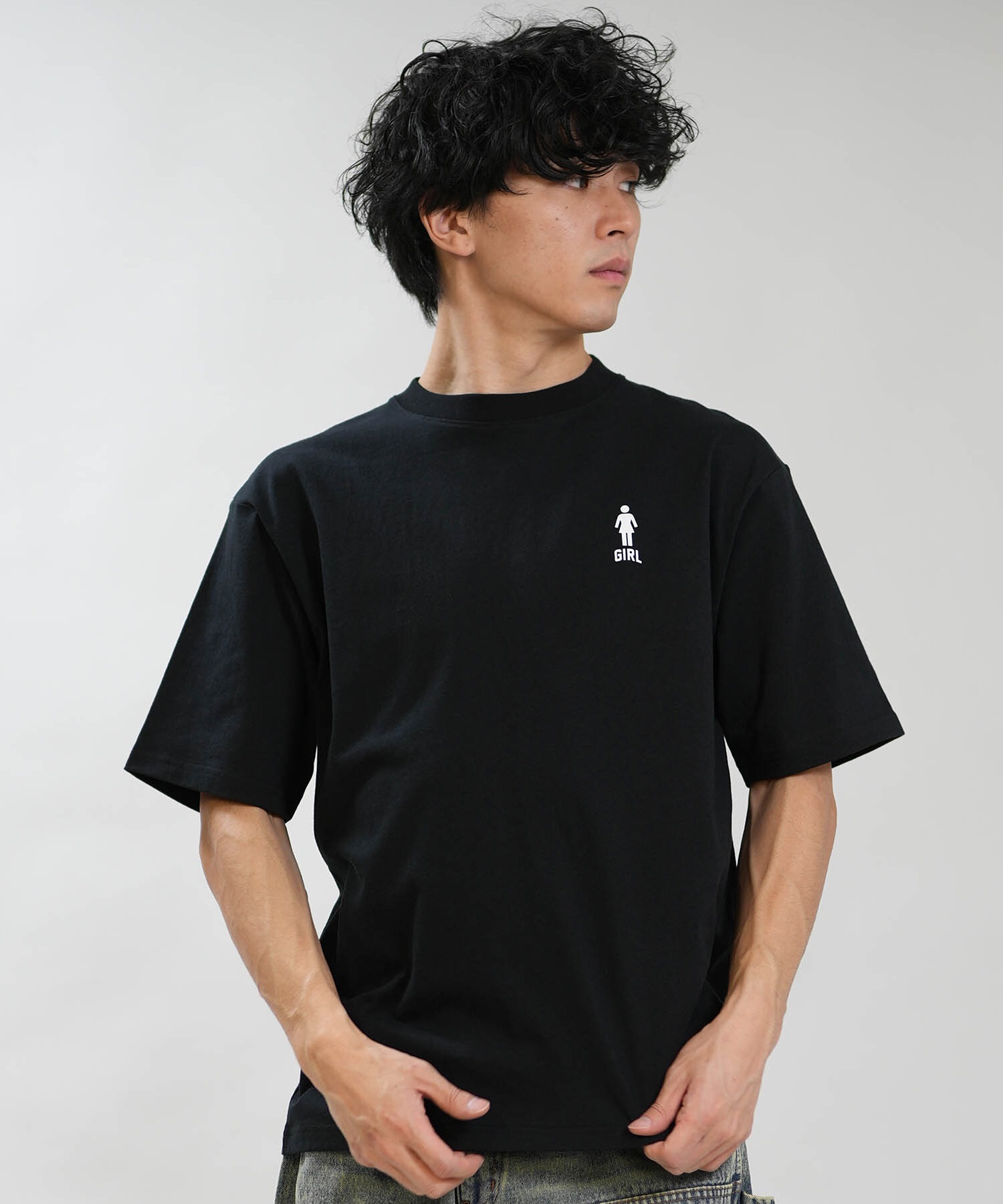 GIRL ガール 半袖 Tシャツ メンズ ロゴ バックプリント GR26STM02