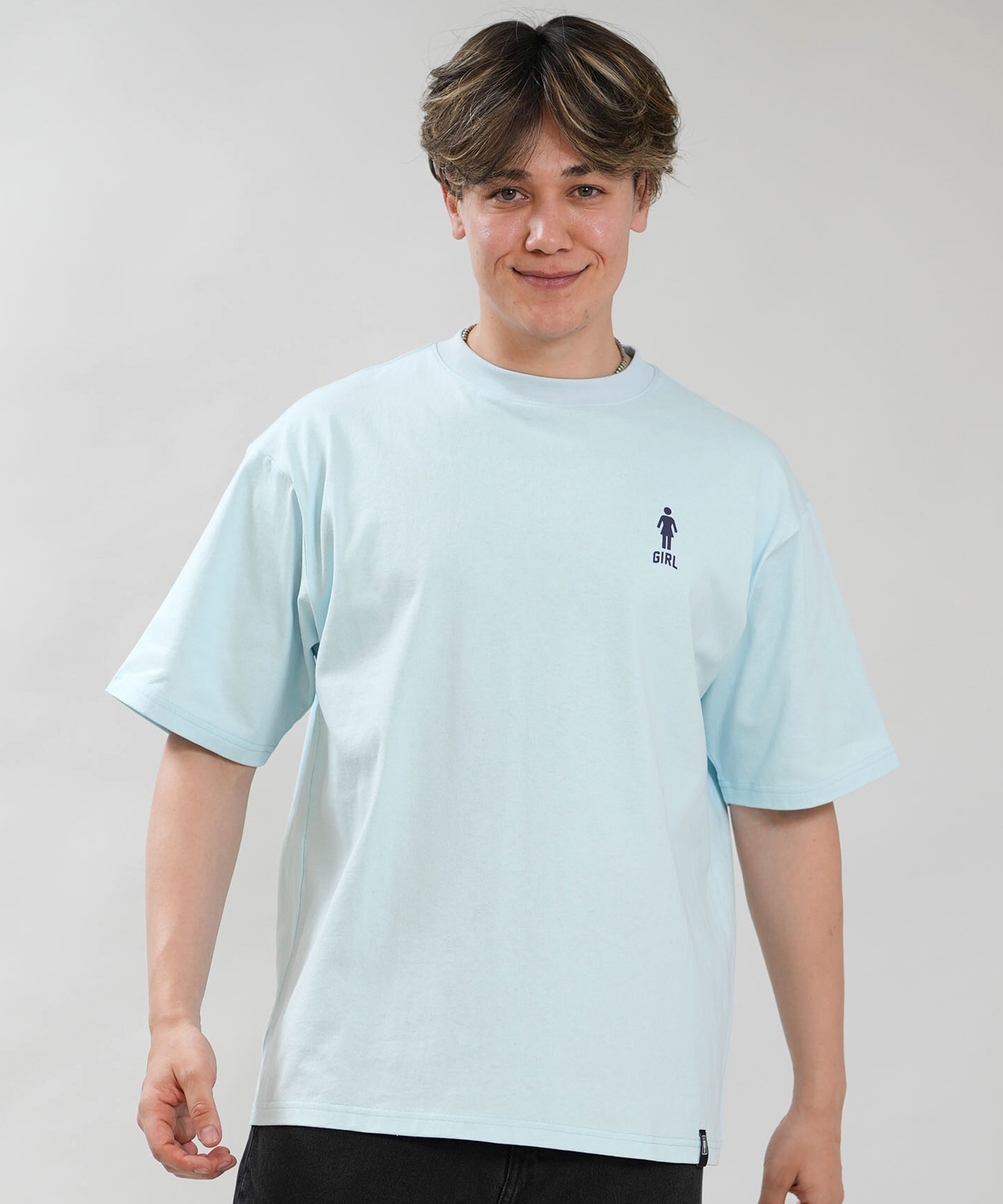 GIRL ガール 半袖 Tシャツ メンズ ロゴ バックプリント GR26STM02