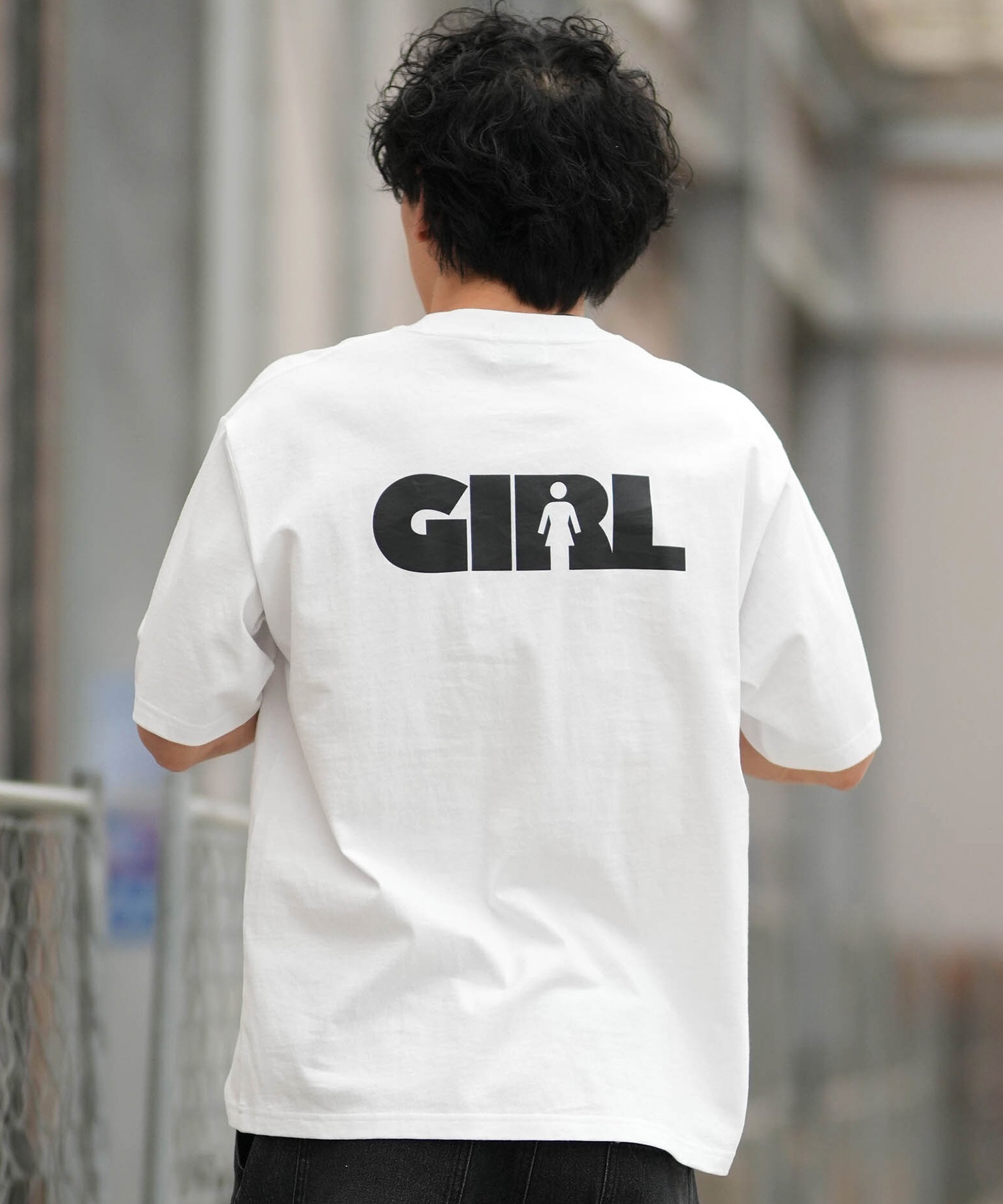 GIRL ガール 半袖 Tシャツ メンズ ロゴ バックプリント GR26STM02