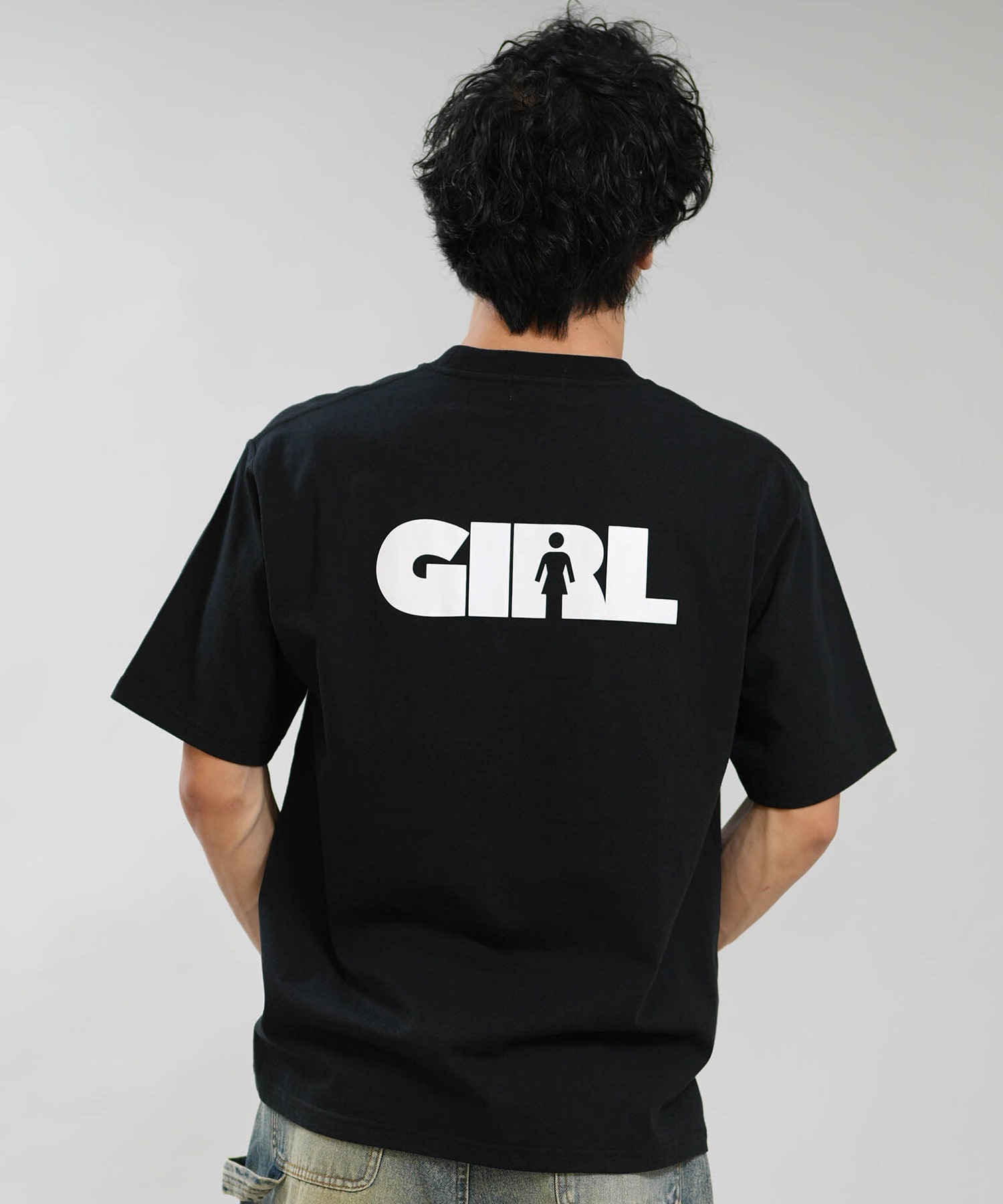 GIRL ガール 半袖 Tシャツ メンズ ロゴ バックプリント GR26STM02