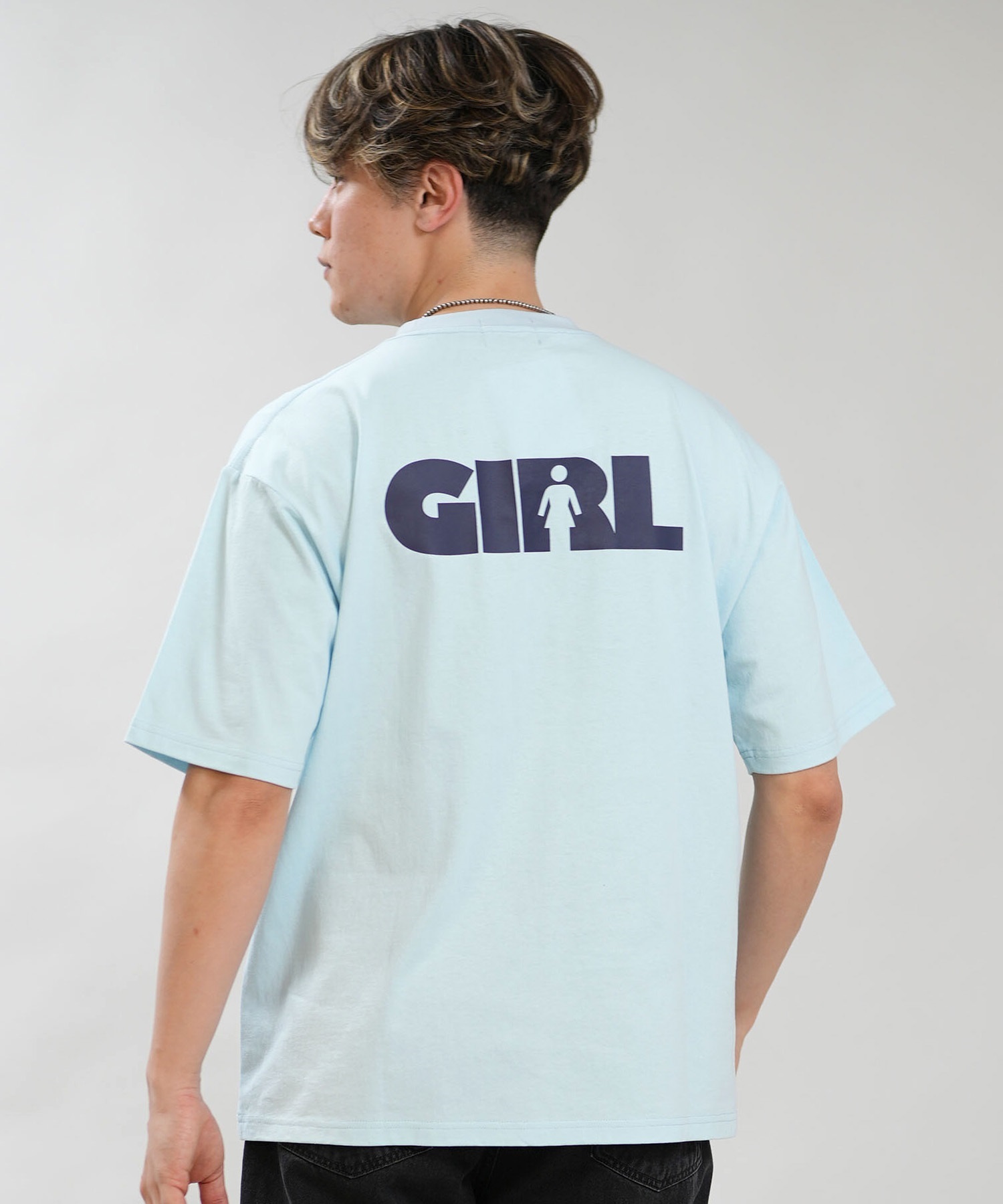 GIRL ガール 半袖 Tシャツ メンズ ロゴ バックプリント GR26STM02