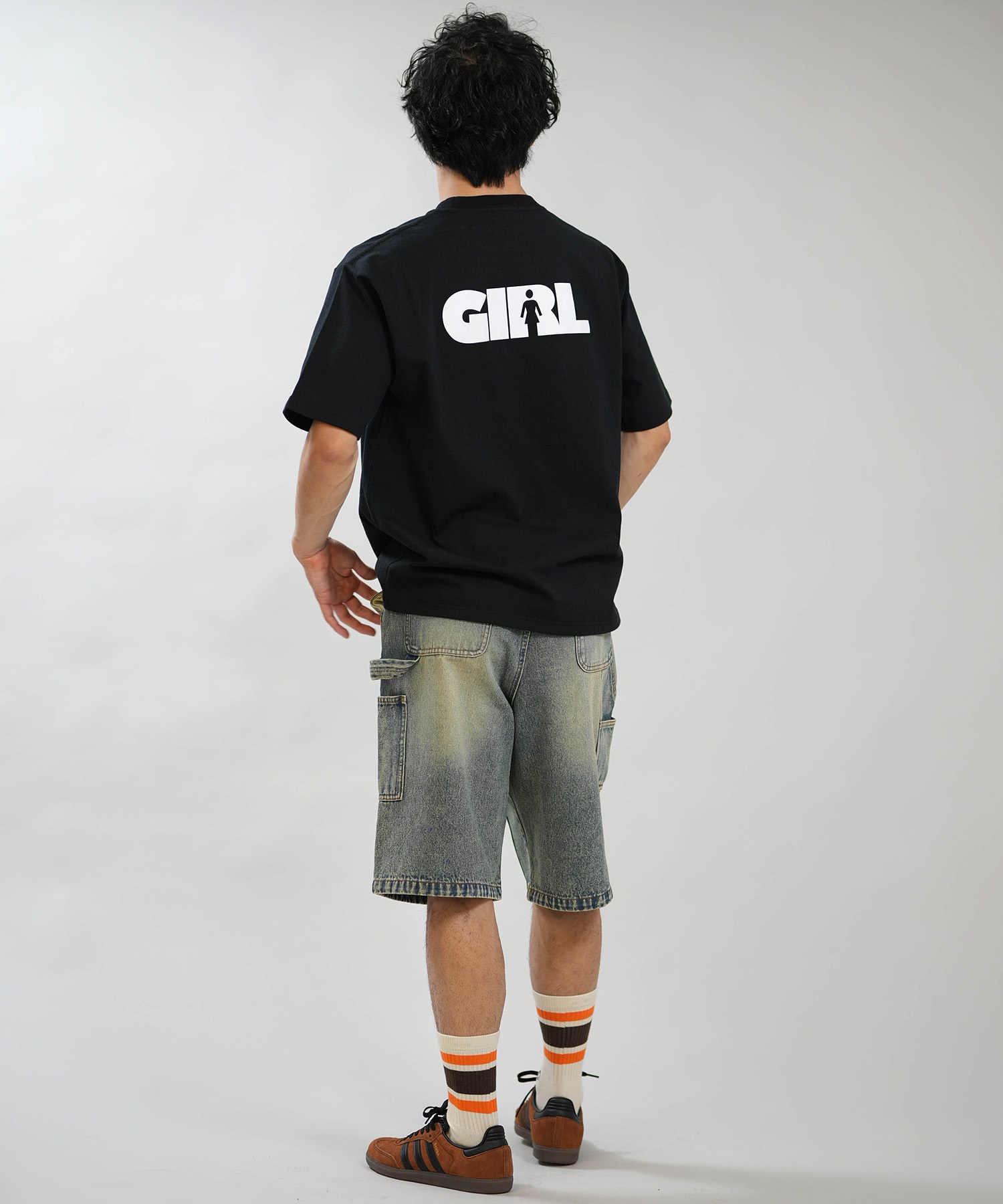GIRL ガール 半袖 Tシャツ メンズ ロゴ バックプリント GR26STM02