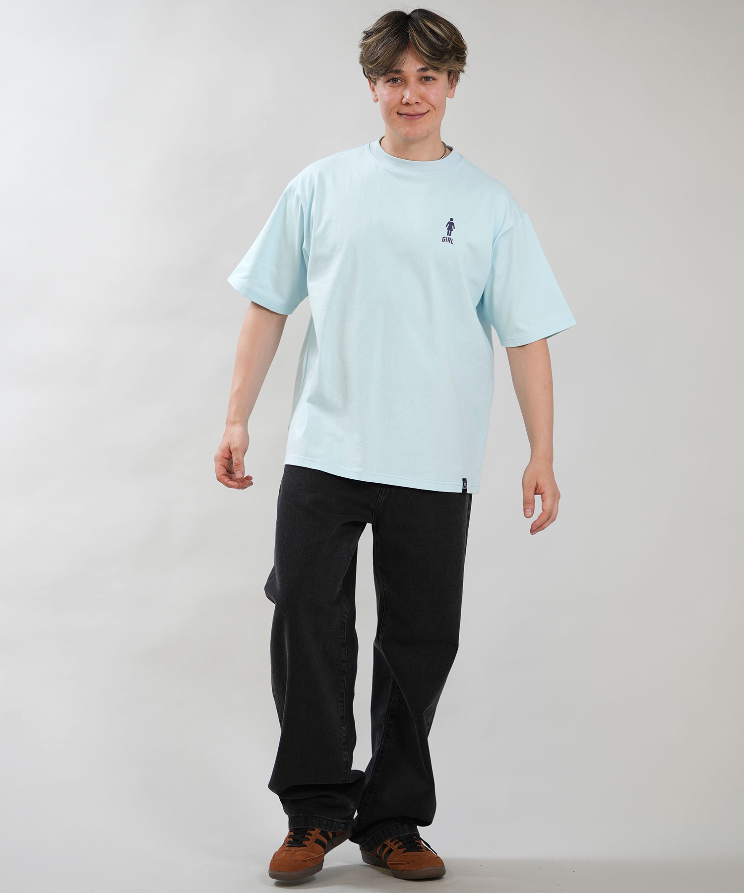 GIRL ガール 半袖 Tシャツ メンズ ロゴ バックプリント GR26STM02