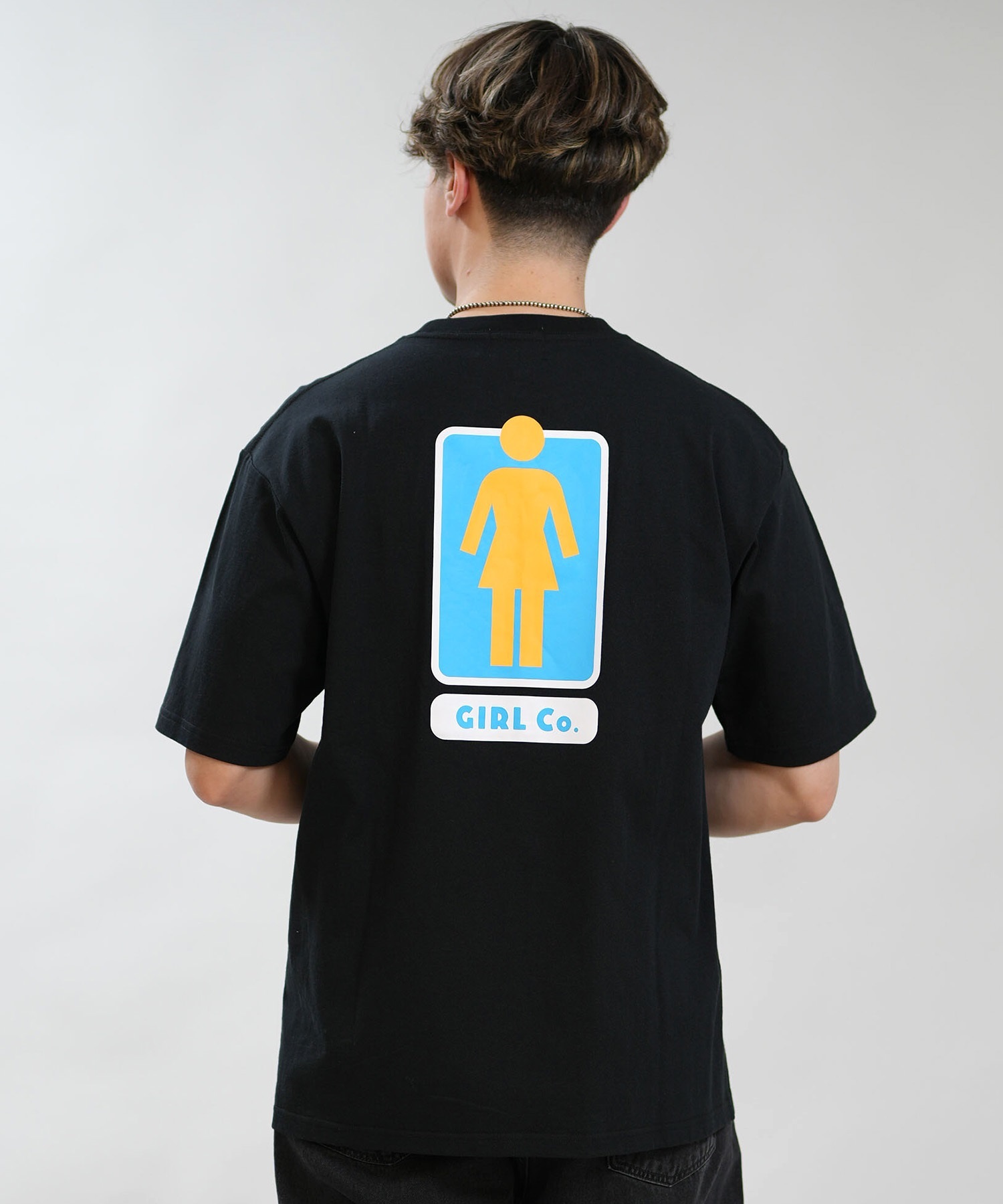 GIRL ガール 半袖 Tシャツ メンズ ロゴ バックプリント GR26STM03