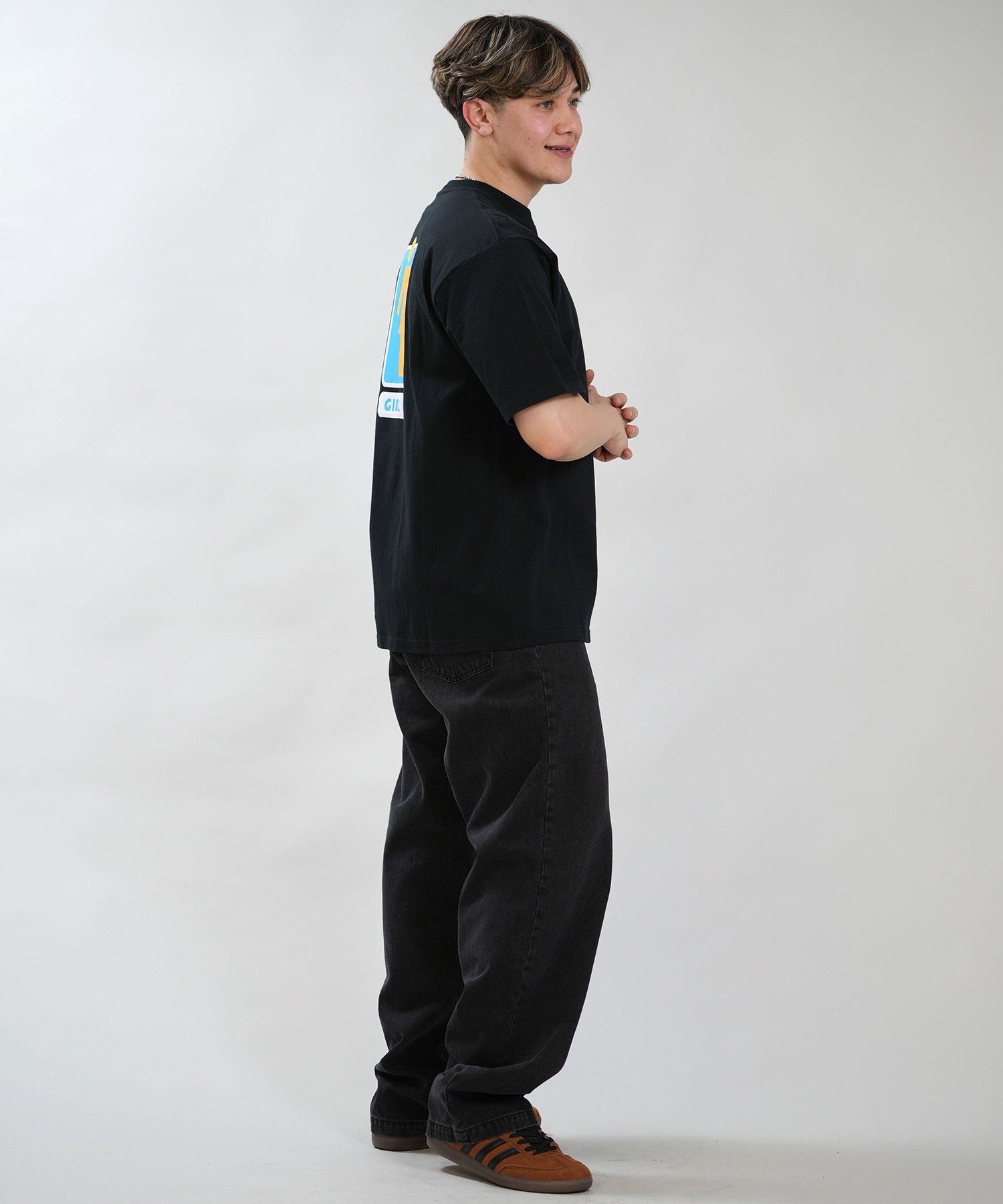 GIRL ガール 半袖 Tシャツ メンズ ロゴ バックプリント GR26STM03
