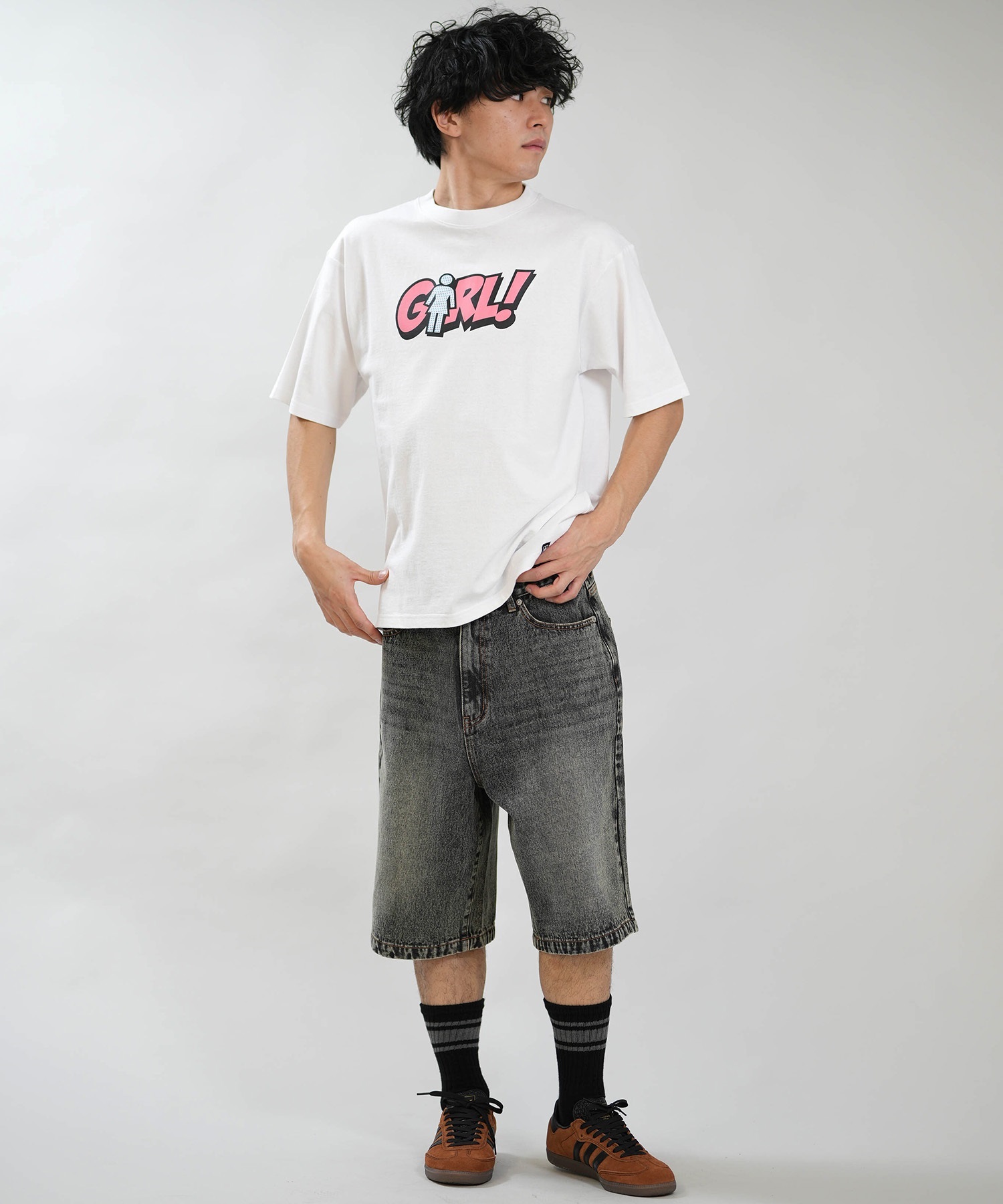 GIRL ガール 半袖 Tシャツ メンズ ロゴ GR26STM04 ムラサキスポーツ