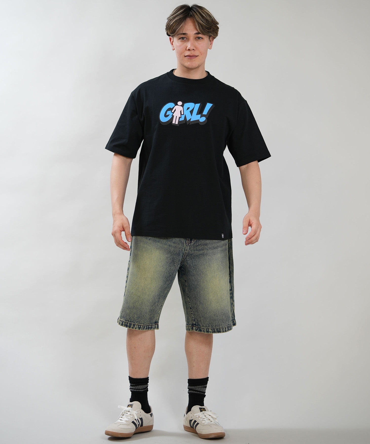 GIRL ガール 半袖 Tシャツ メンズ ロゴ GR26STM04 ムラサキスポーツ