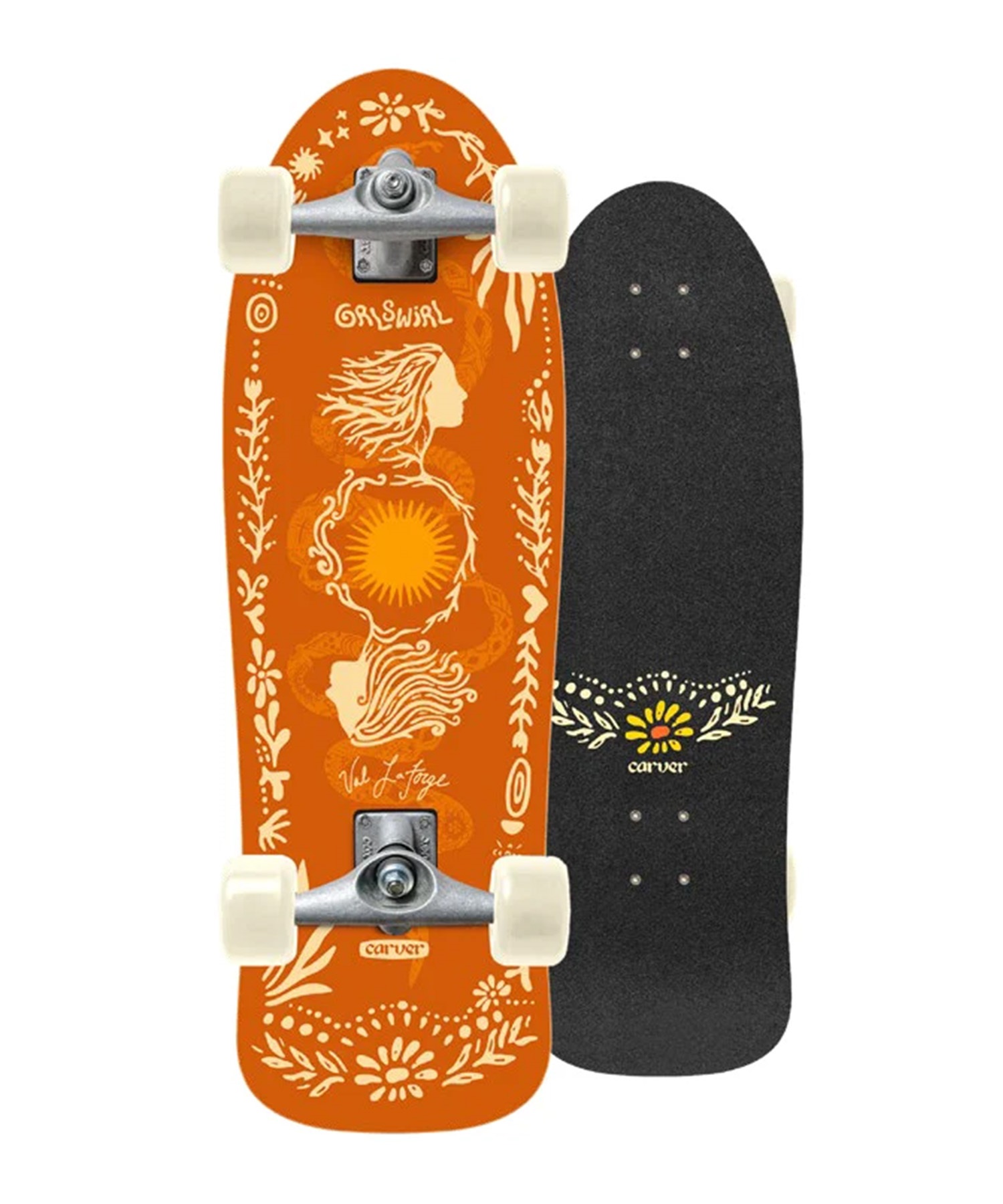 CARVER カーヴァー GRLSWIRL SUNFLOWER CX サーフ スケートボード