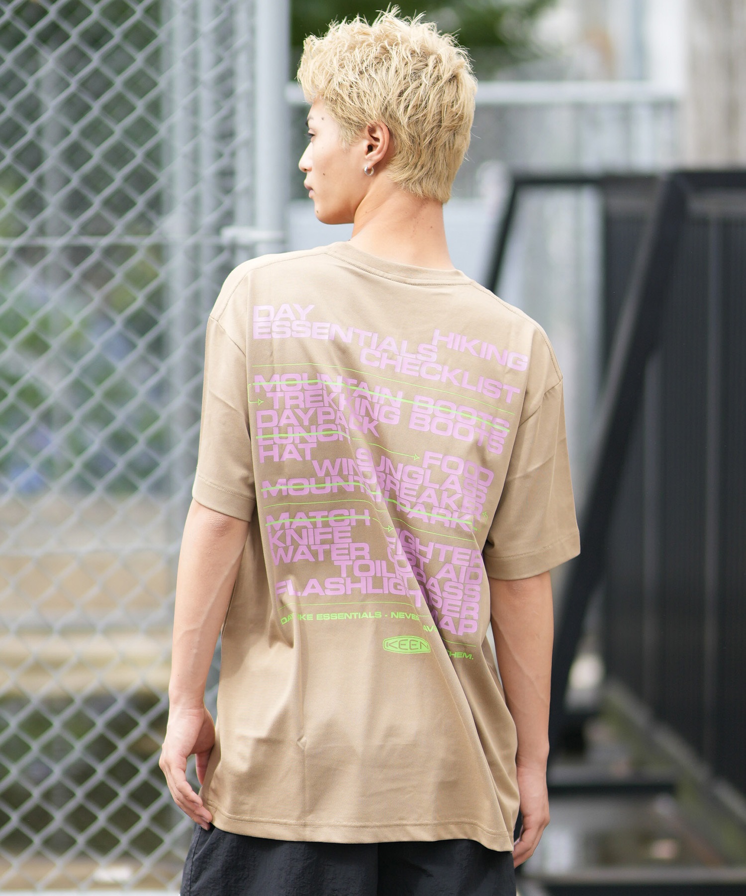KEEN キーン 半袖 Tシャツ メンズ バックプリント OC RP PACKING LIST