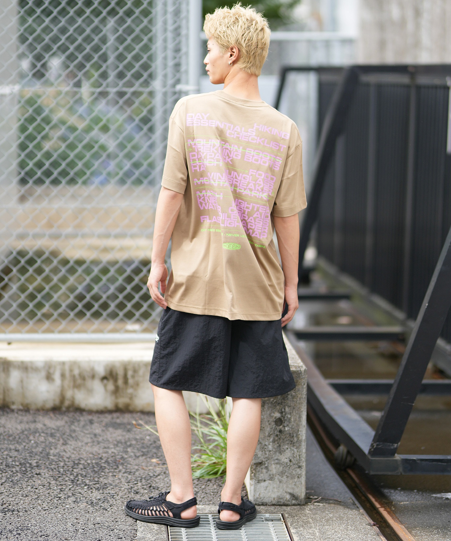 KEEN キーン 半袖 Tシャツ メンズ バックプリント OC RP PACKING LIST