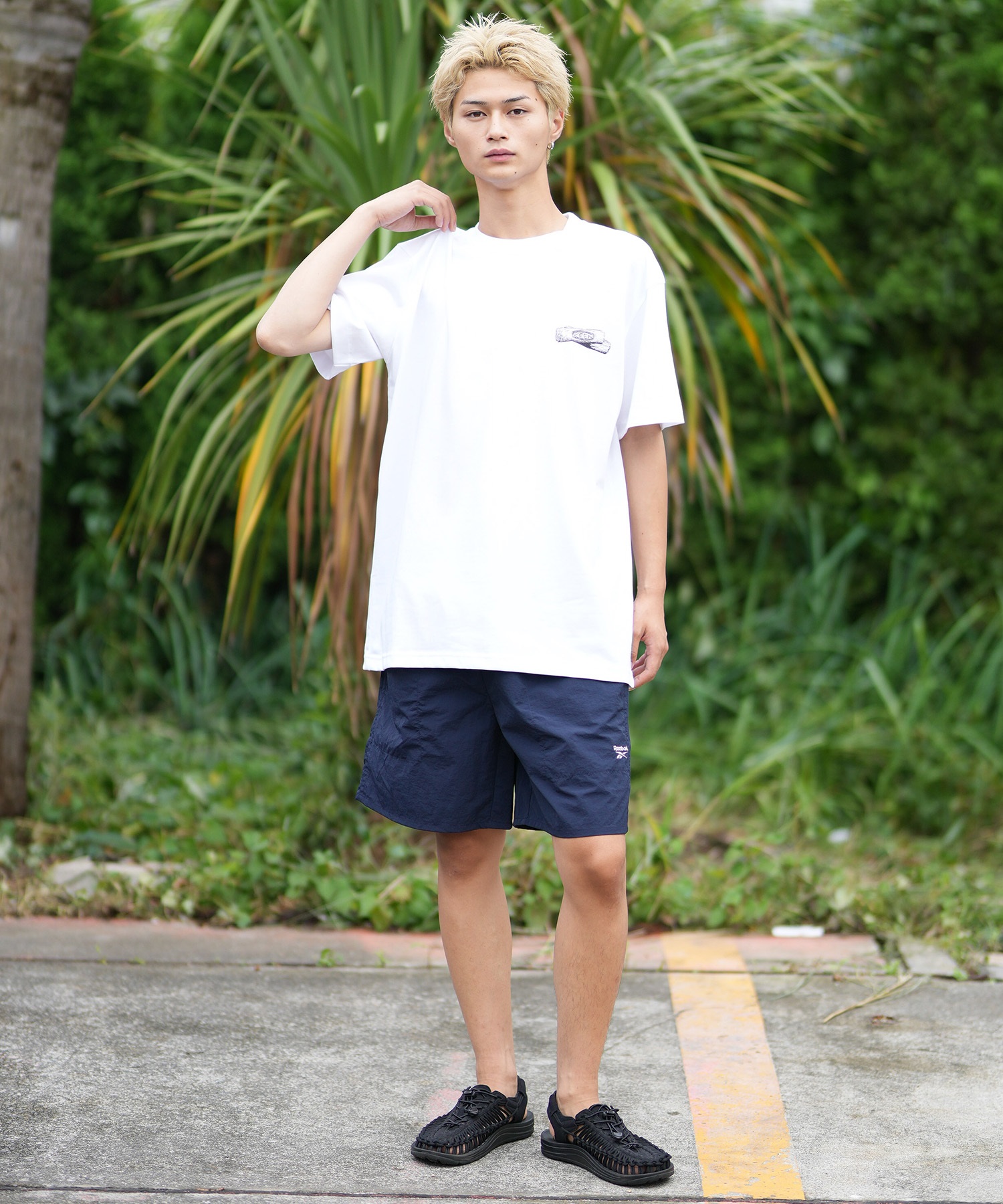KEEN キーン 半袖 Tシャツ メンズ バックプリント OC RP SIGNBOARD TEE