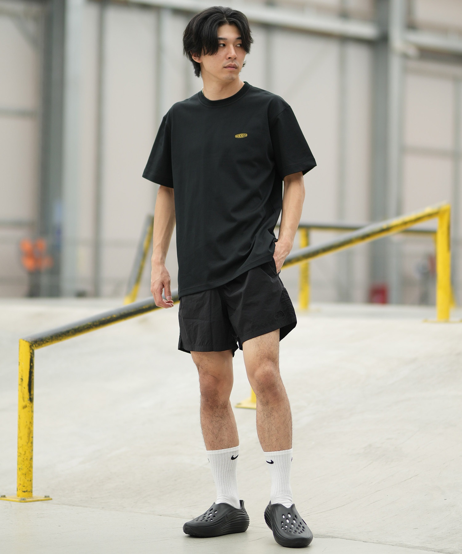 KEEN キーン 半袖 Tシャツ メンズ ロゴ バックプリント 吸汗速乾