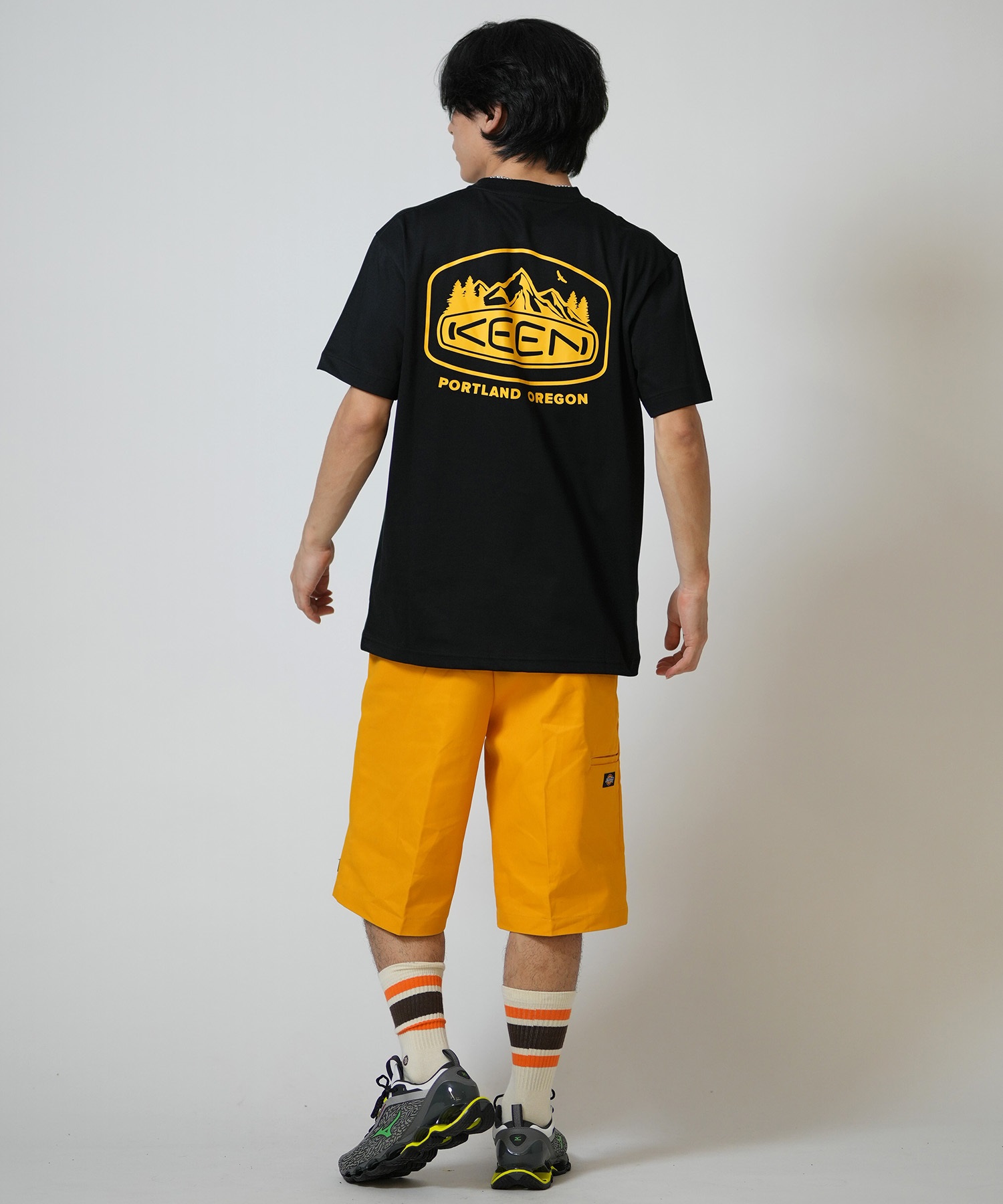 KEEN キーン 半袖 Tシャツ メンズ ロゴ バックプリント 吸汗速乾