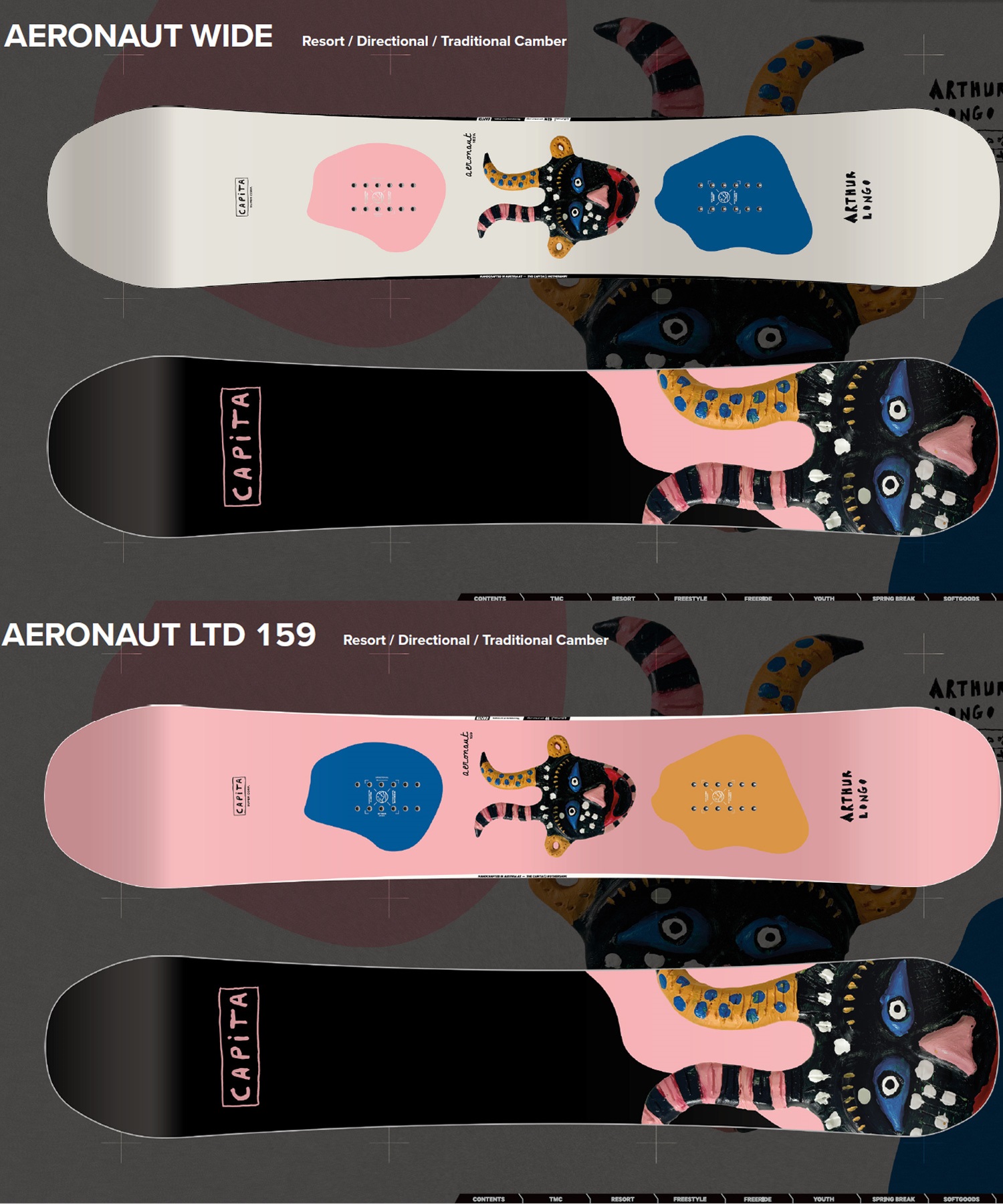 CAPITA キャピタ エアロノート AERONAUT スノーボード 板 メンズ 26-27