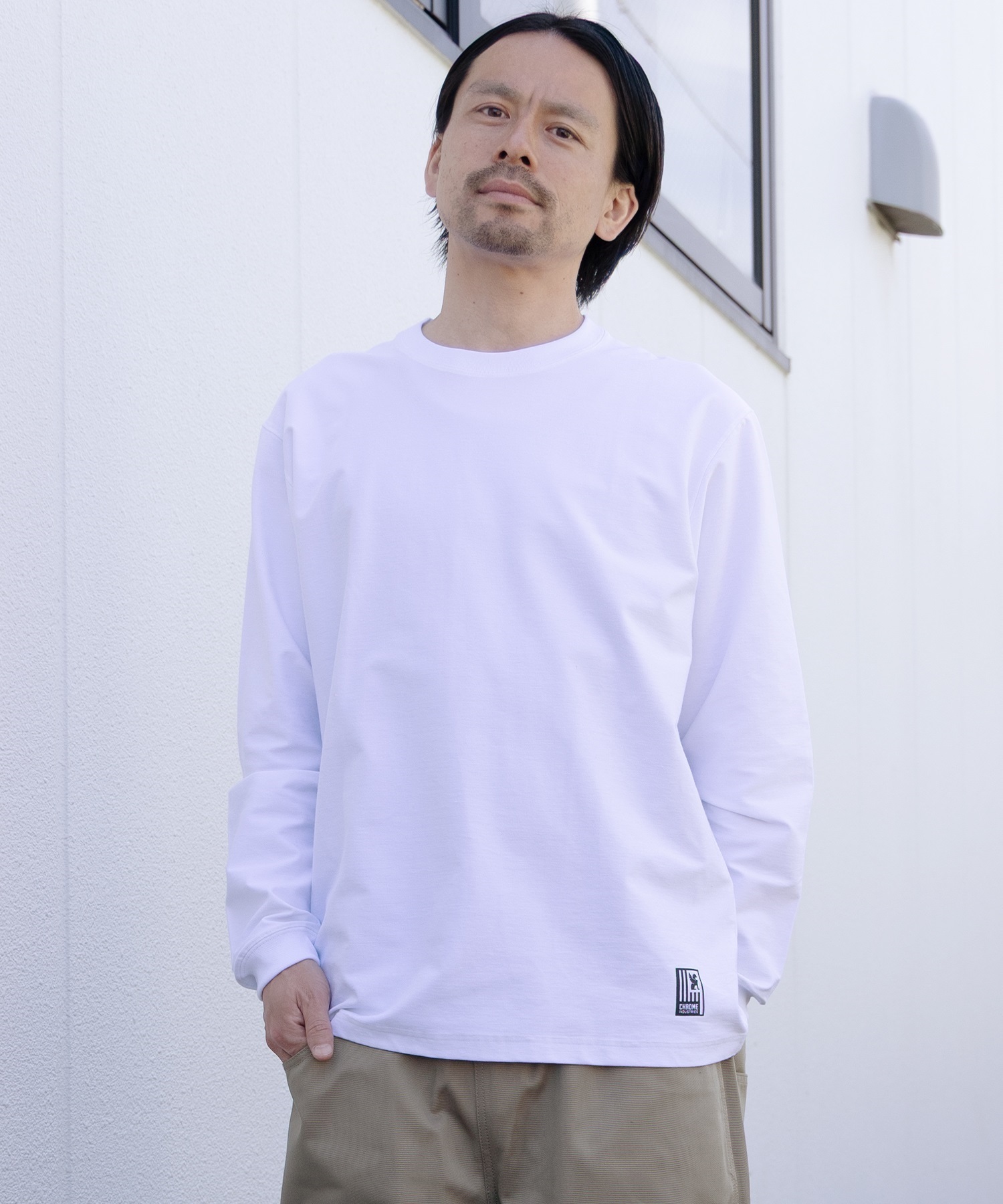 CHROME クローム 長袖 Tシャツ ロンT メンズ UVカット 接触冷感 遮熱