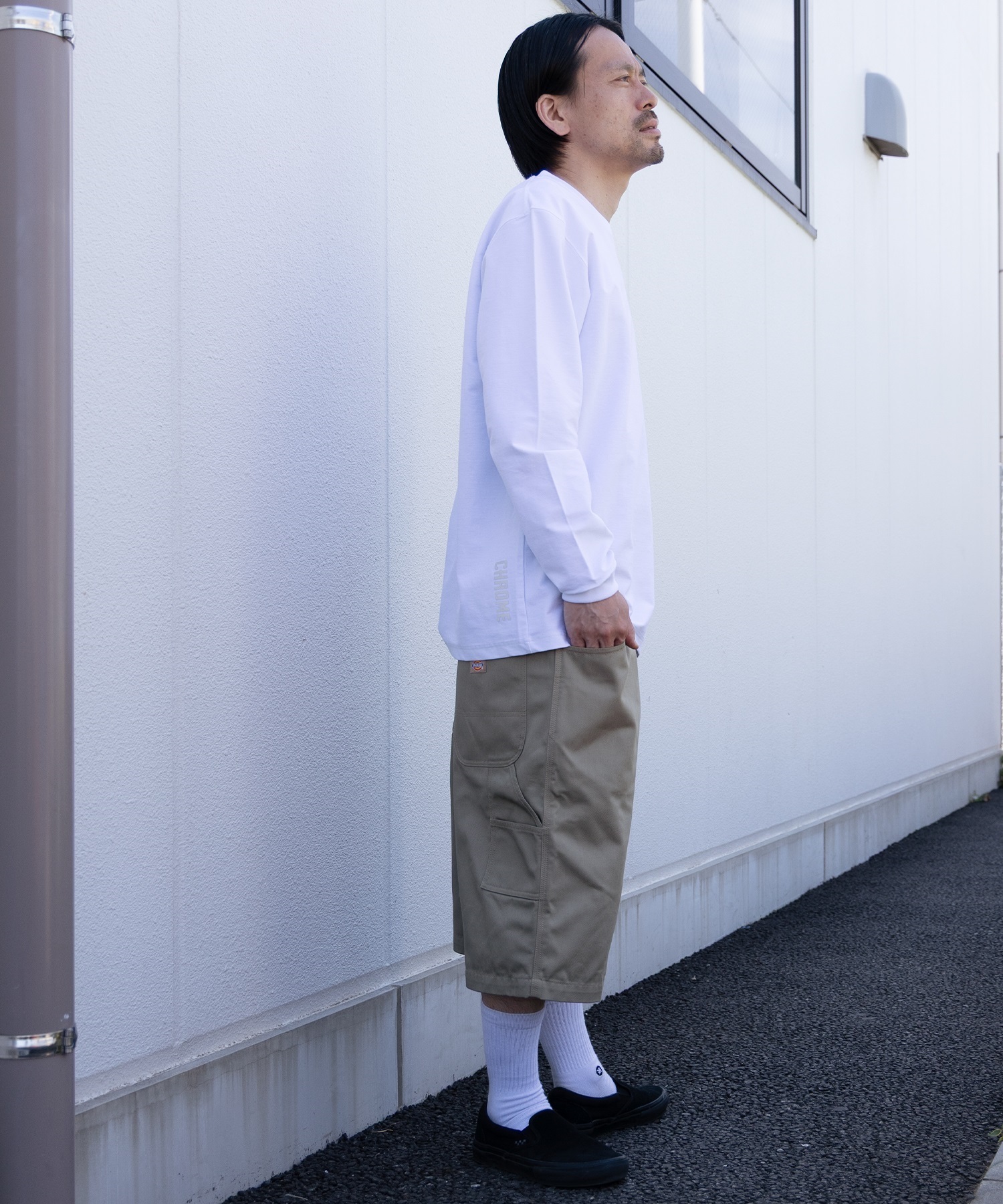 CHROME クローム 長袖 Tシャツ ロンT メンズ UVカット 接触冷感 遮熱
