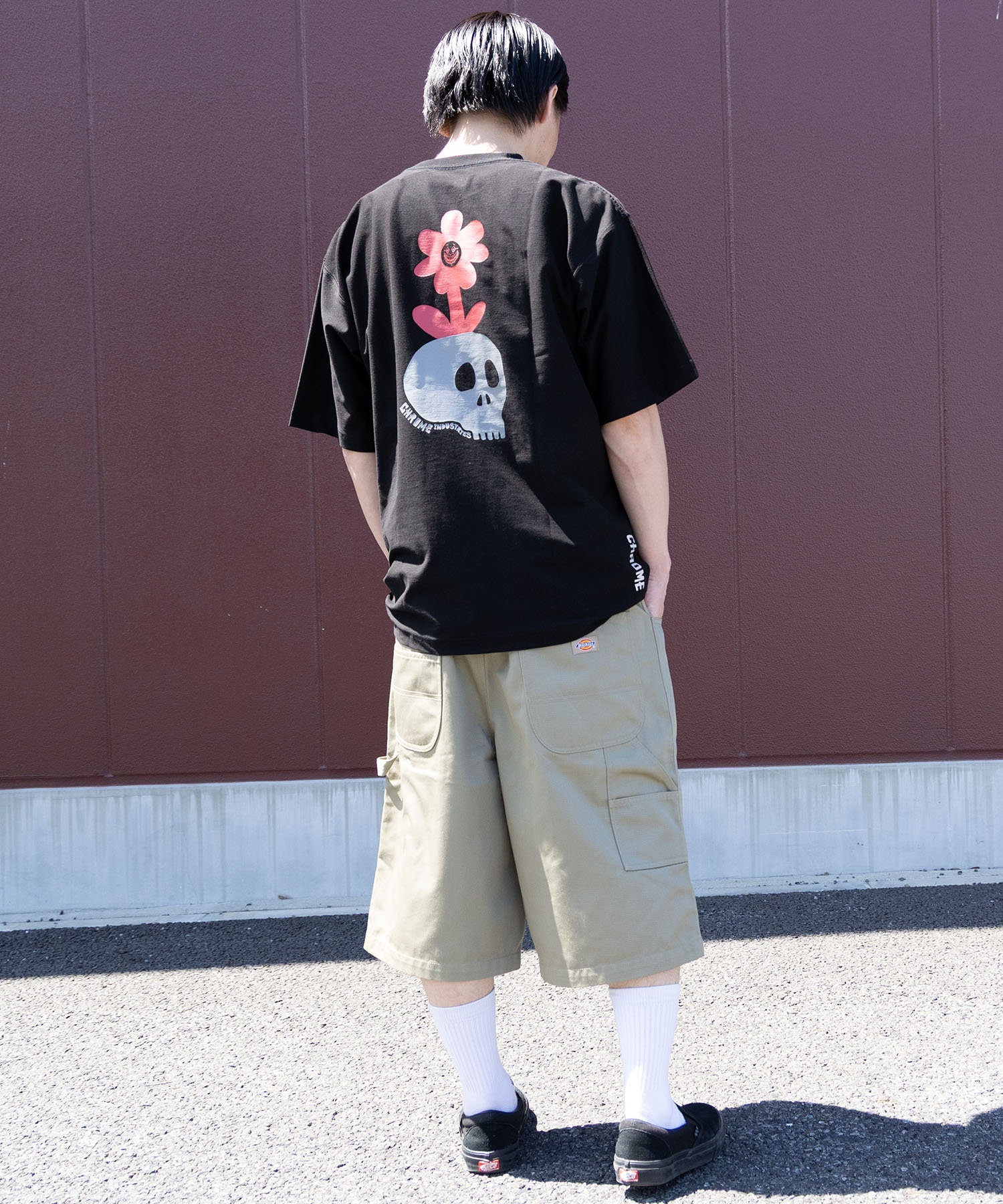 CHROME クローム 半袖 Tシャツ メンズ UVカット 接触冷感 遮熱 JP284BK