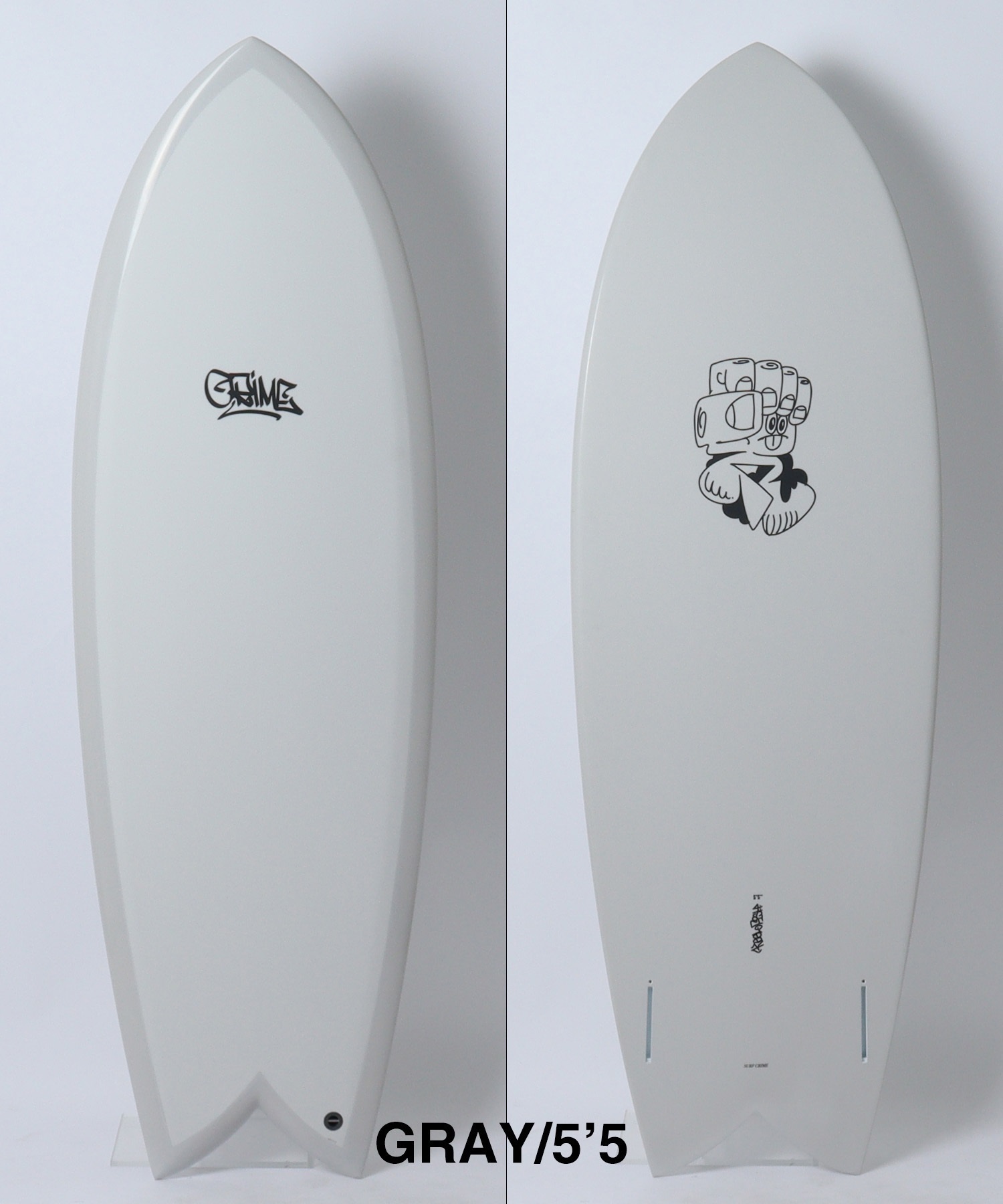 CRIME クライム キールフィッシュ ショートボード  サーフボード(GRAY-5.05ft)