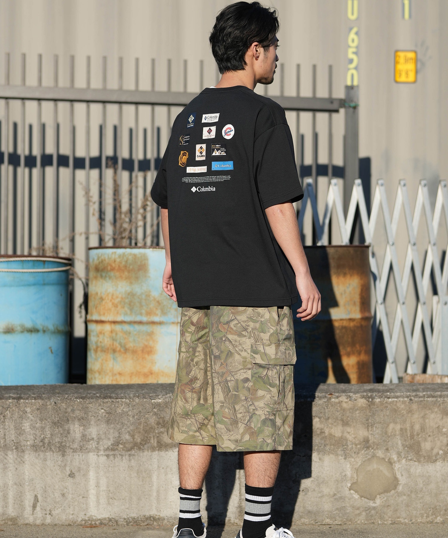 Columbia コロンビア 半袖 Tシャツ メンズ バックプリント 吸湿速乾
