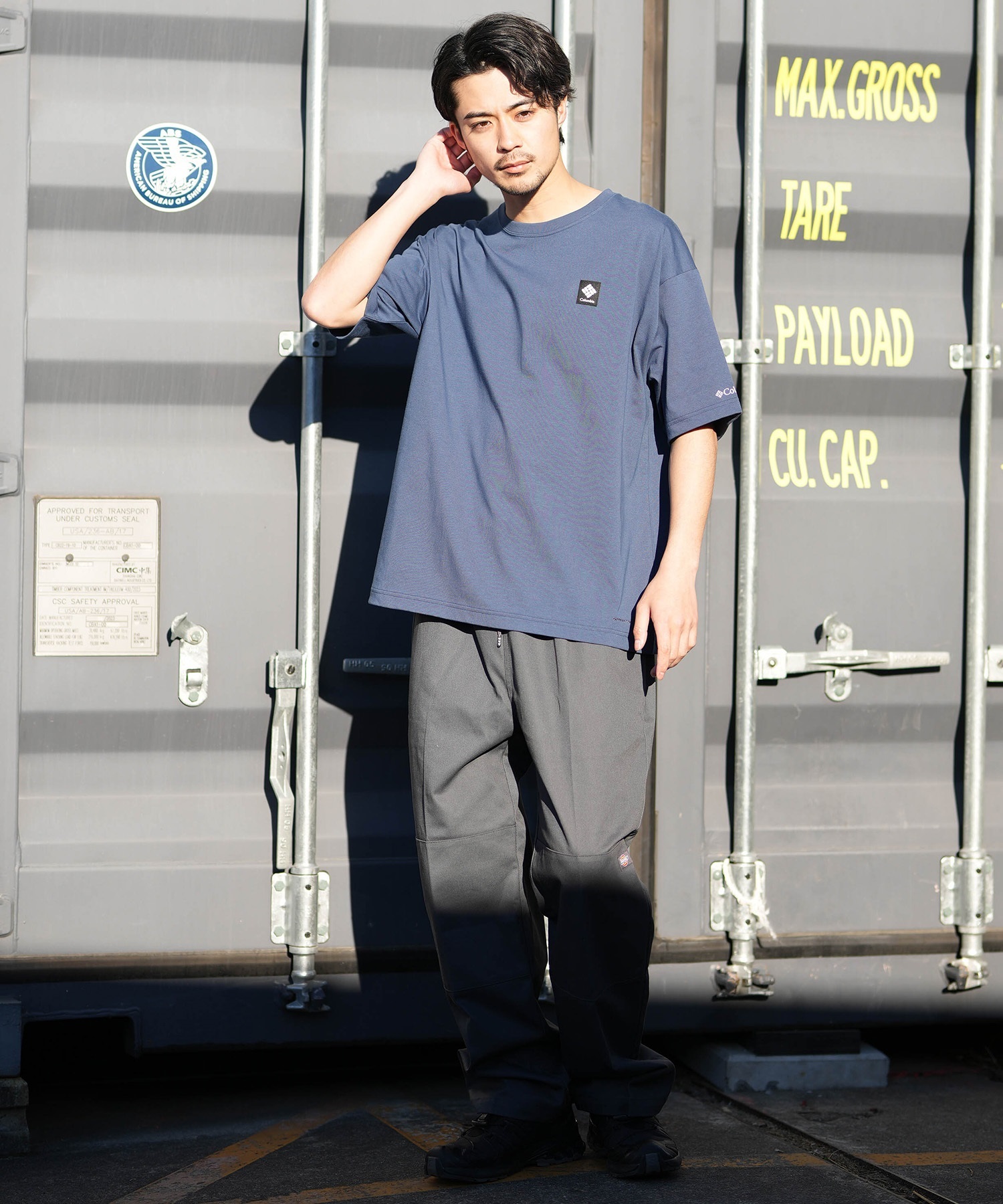 Columbia コロンビア 半袖 Tシャツ メンズ バックプリント 吸湿速乾 